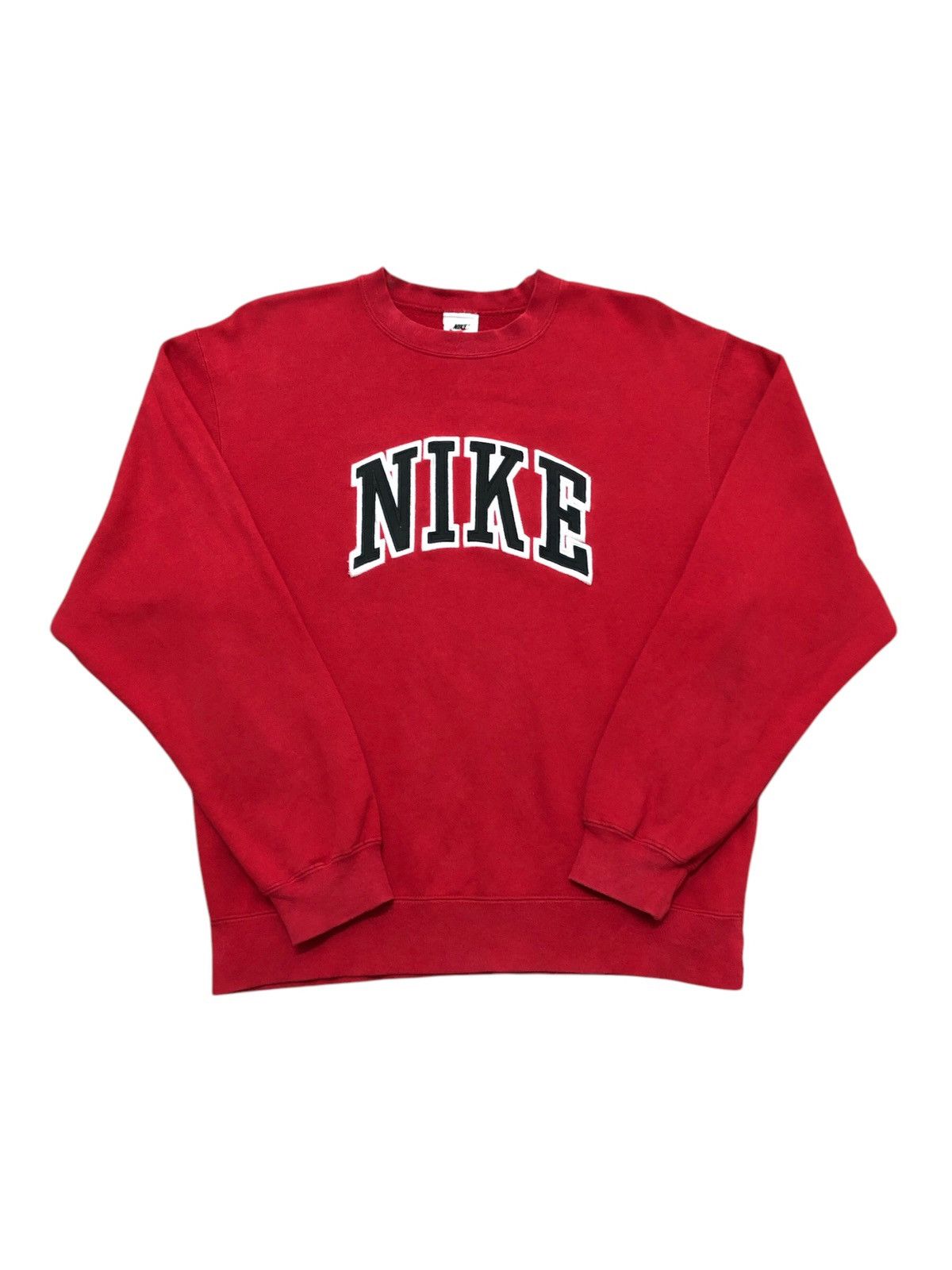 Nike × Vintage Vintage Nike Sweatshirt Biglogo Swoosh Double Side Logo Size US M / EU 48-50 / 2 - 1 Thumbnail