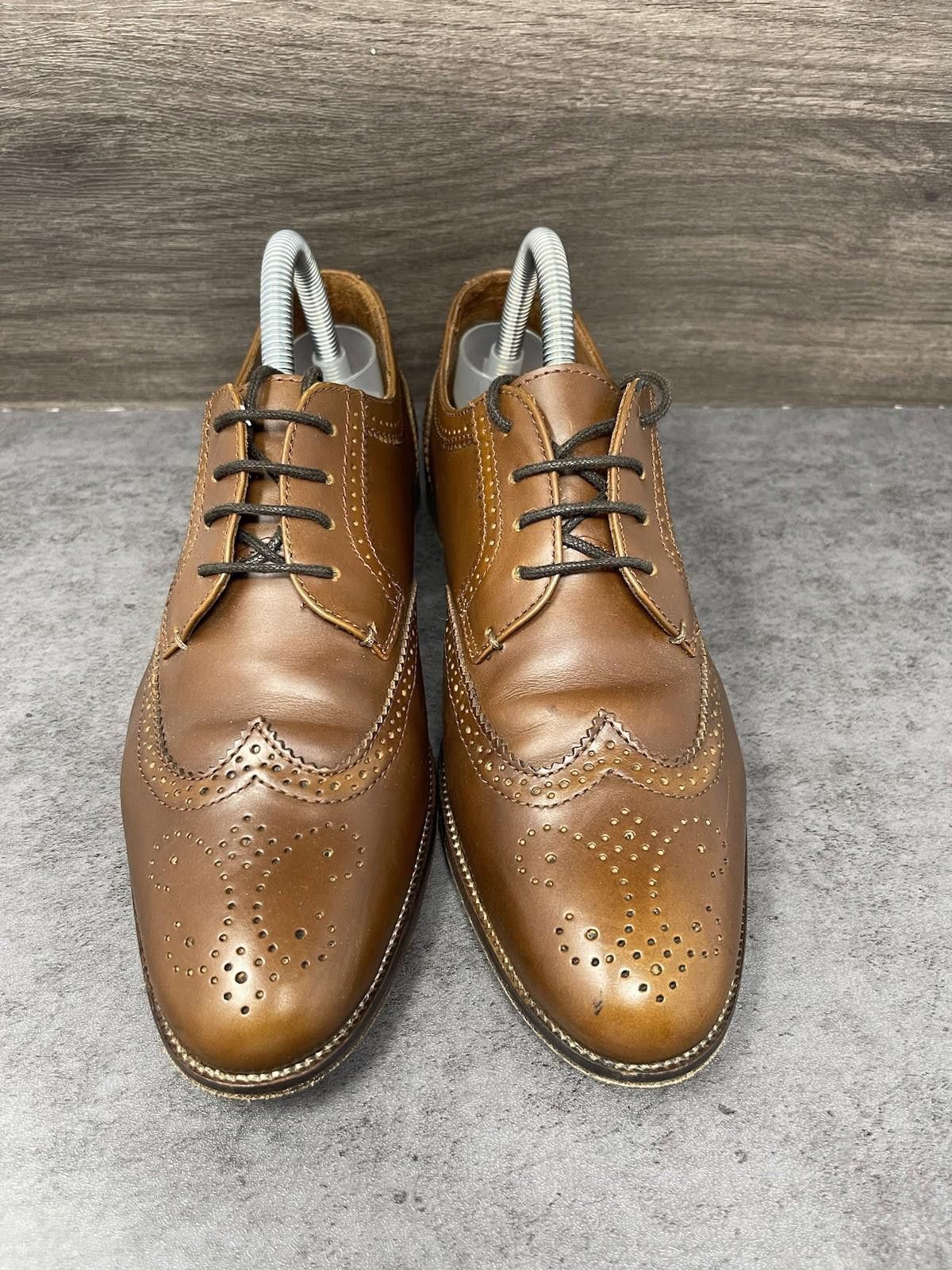 Massimo Dutti Massimo Dutti Shoes Size 39 (Mens 7) Brown Leather Wing Tip Size US 7 / EU 40 - 3 Thumbnail