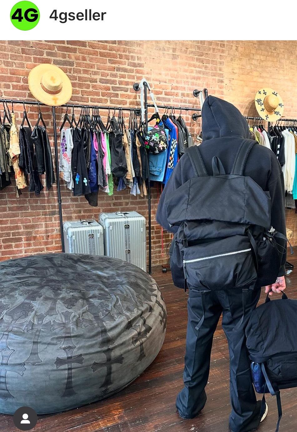 Bottega Veneta Bottega XXL Oversized Cargo Black Backpack Bookbag Travel Size ONE SIZE - 2 Thumbnail