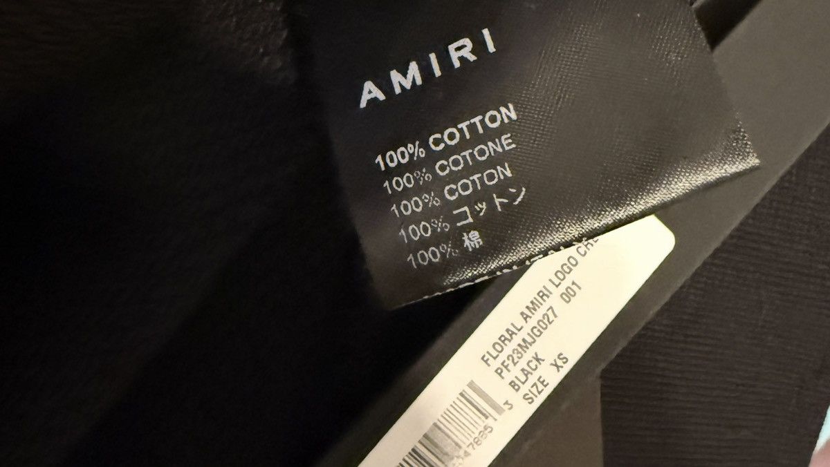 Amiri AMIRI Floral Logo Graphic Sweatshirt XS Size US XS / EU 42 / 0 - 8 Thumbnail