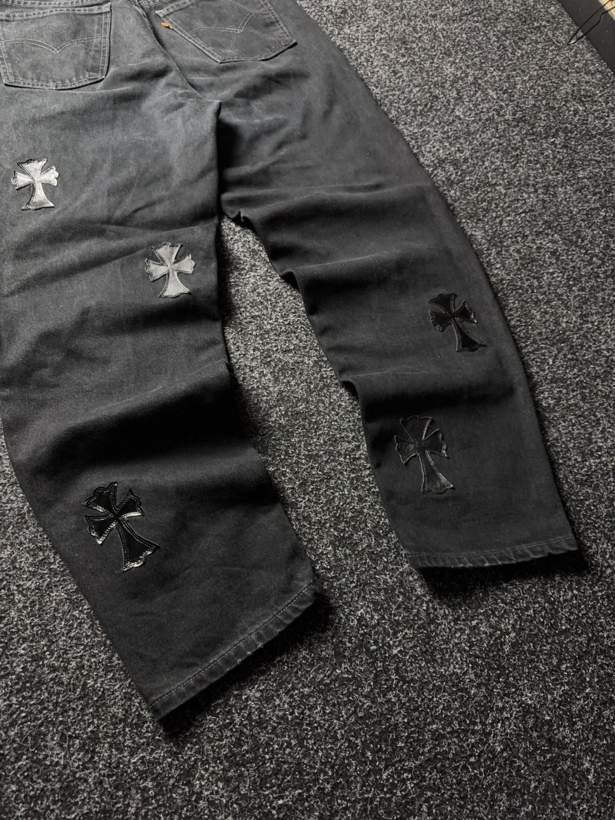 Levi's Vintage Clothing Vintage 90s Archival Levi’s Hearts Style Cross Denim Jeans Size US 33 - 14 Thumbnail