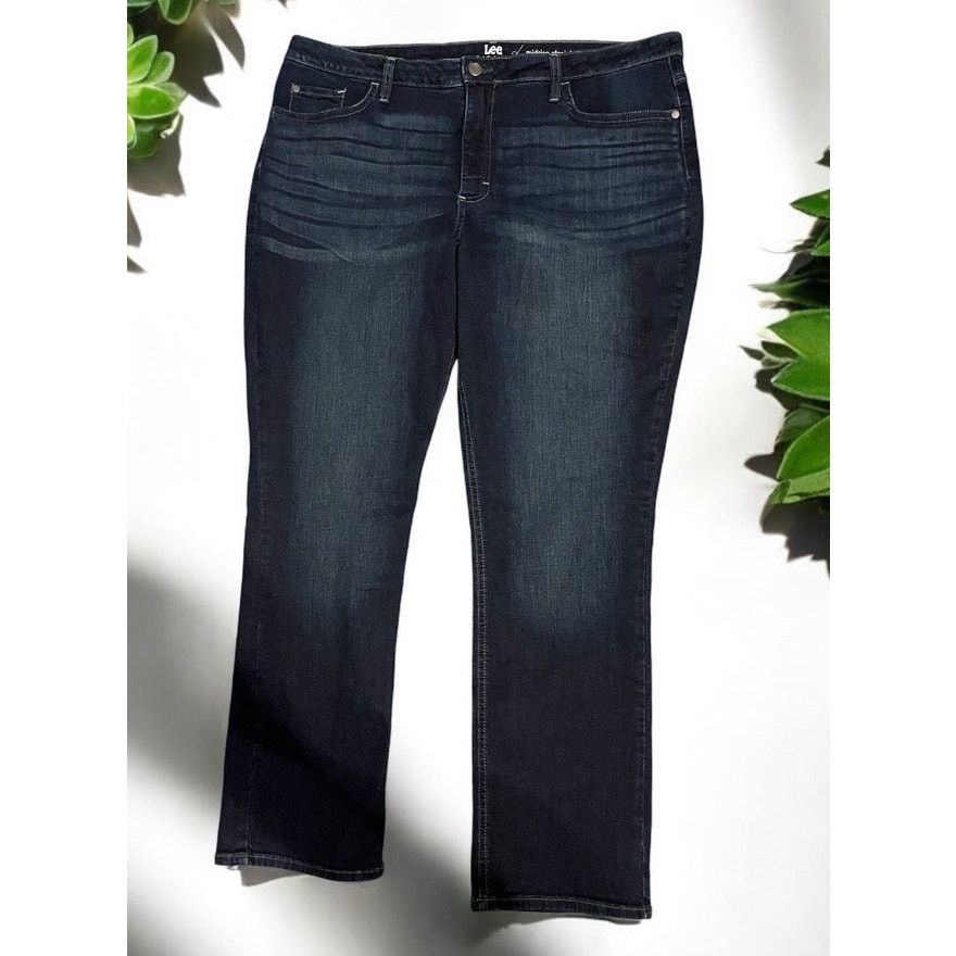 Lee Lee Riders Women's Straight Blue Jeans Plus Size 20 Size 42" / US 20 - 1 Thumbnail