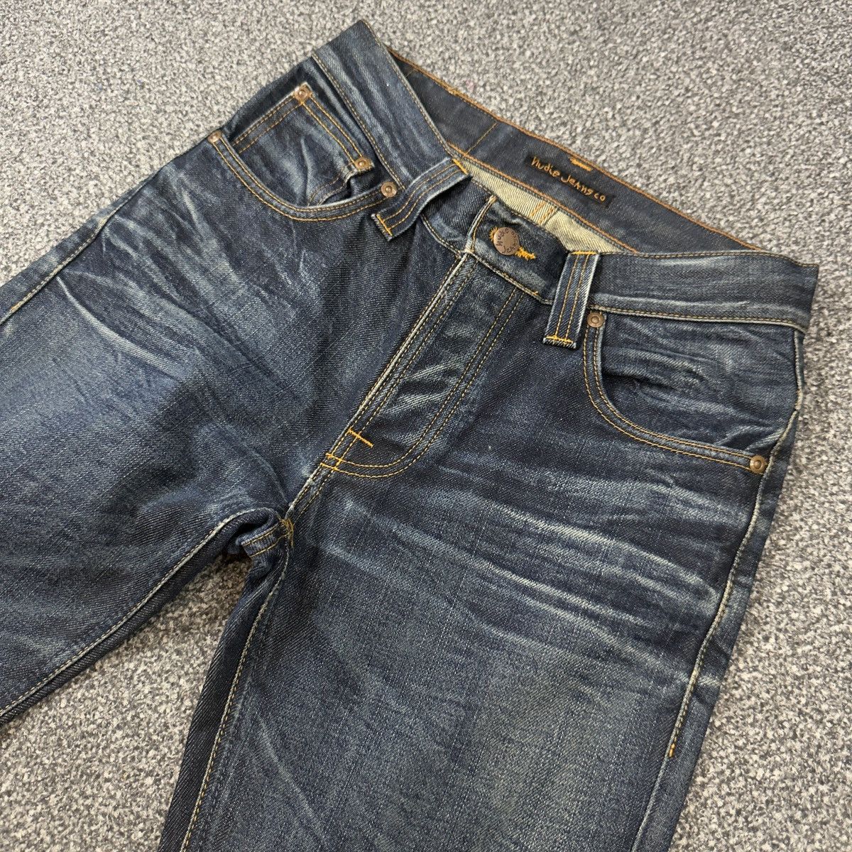 Nudie Jeans Y2K Streetwear Grim Tim Deep Shade Denim Size US 28 / EU 44 - 3 Thumbnail