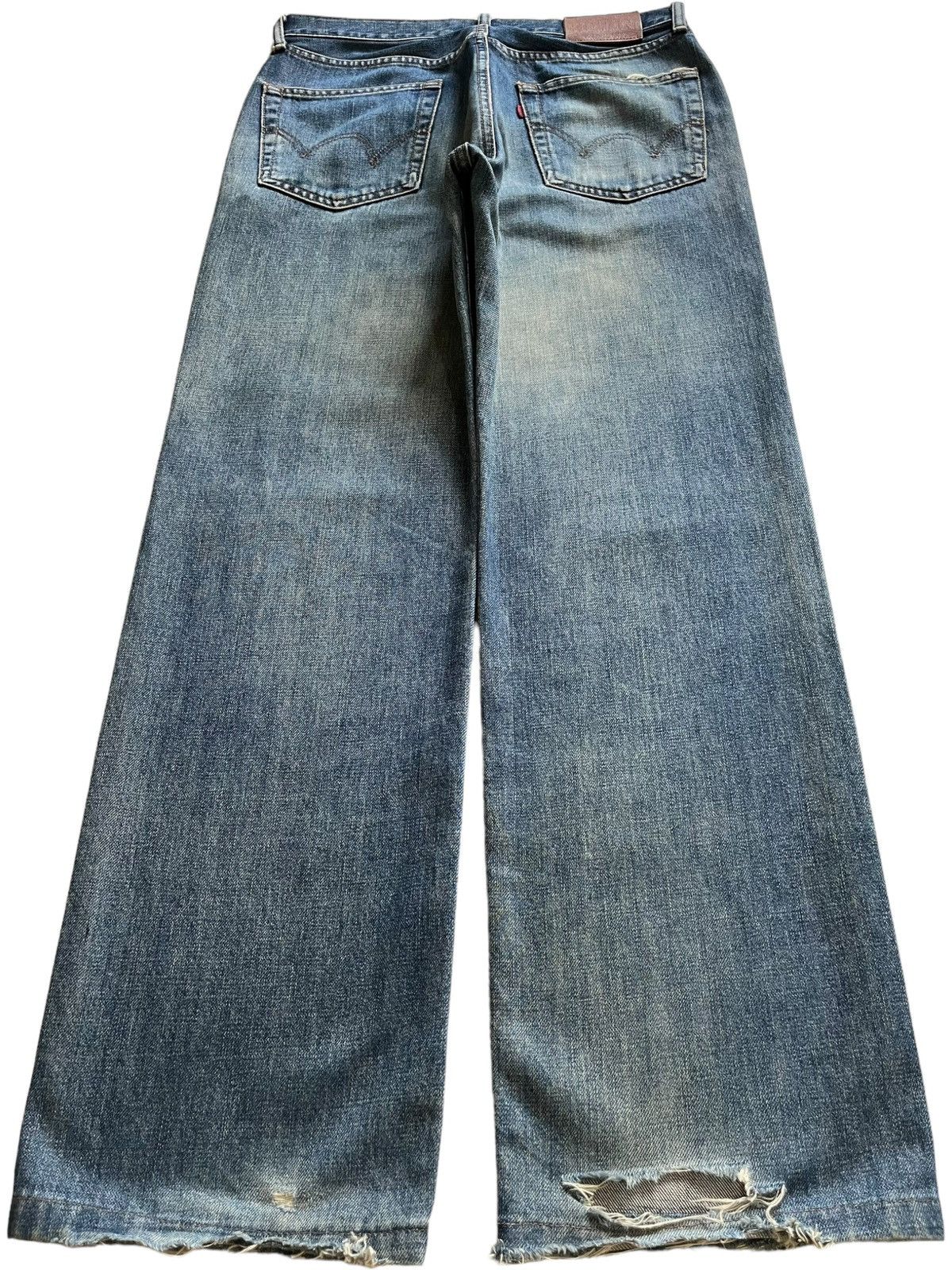 Edwin × Japanese Brand Vintage Japanese Edwin Mud Wash Distressed Baggy Jeans Size US 30 / EU 46 - 2 Thumbnail