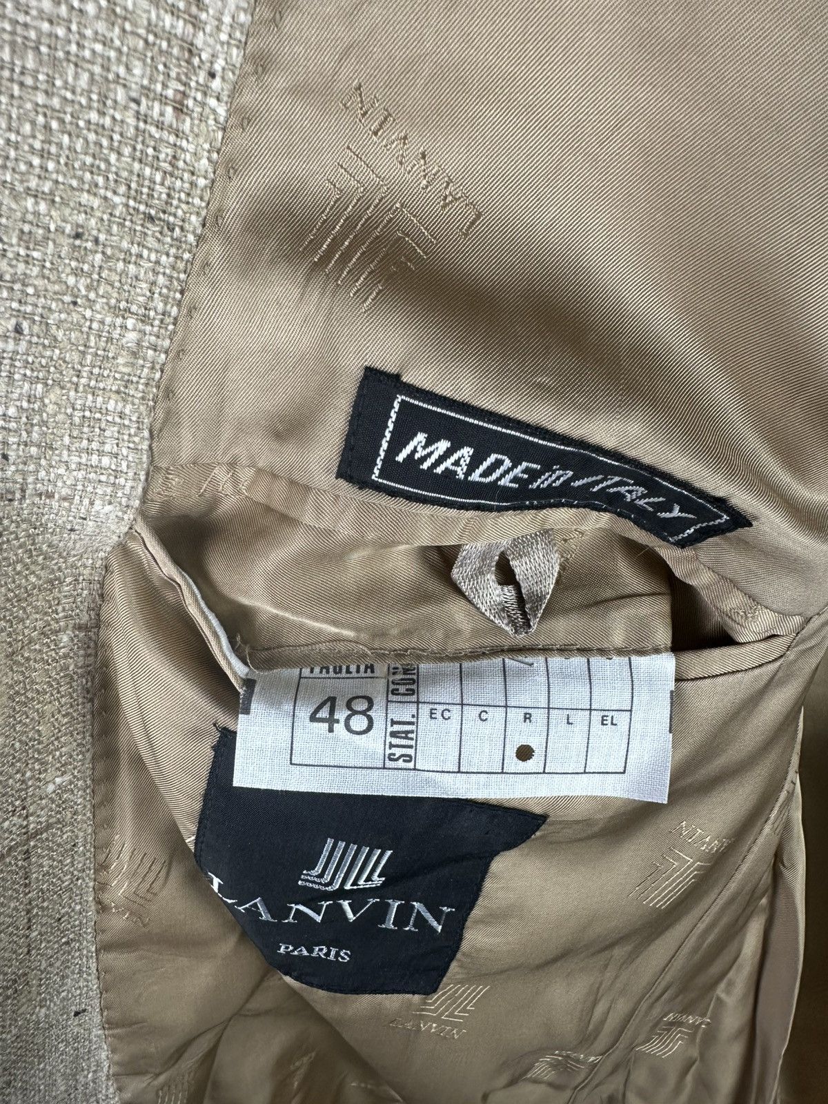 Lanvin × Vintage 90’s LANVIN Vintage Men's Double Blazer Size 48 Size 48L - 14 Thumbnail