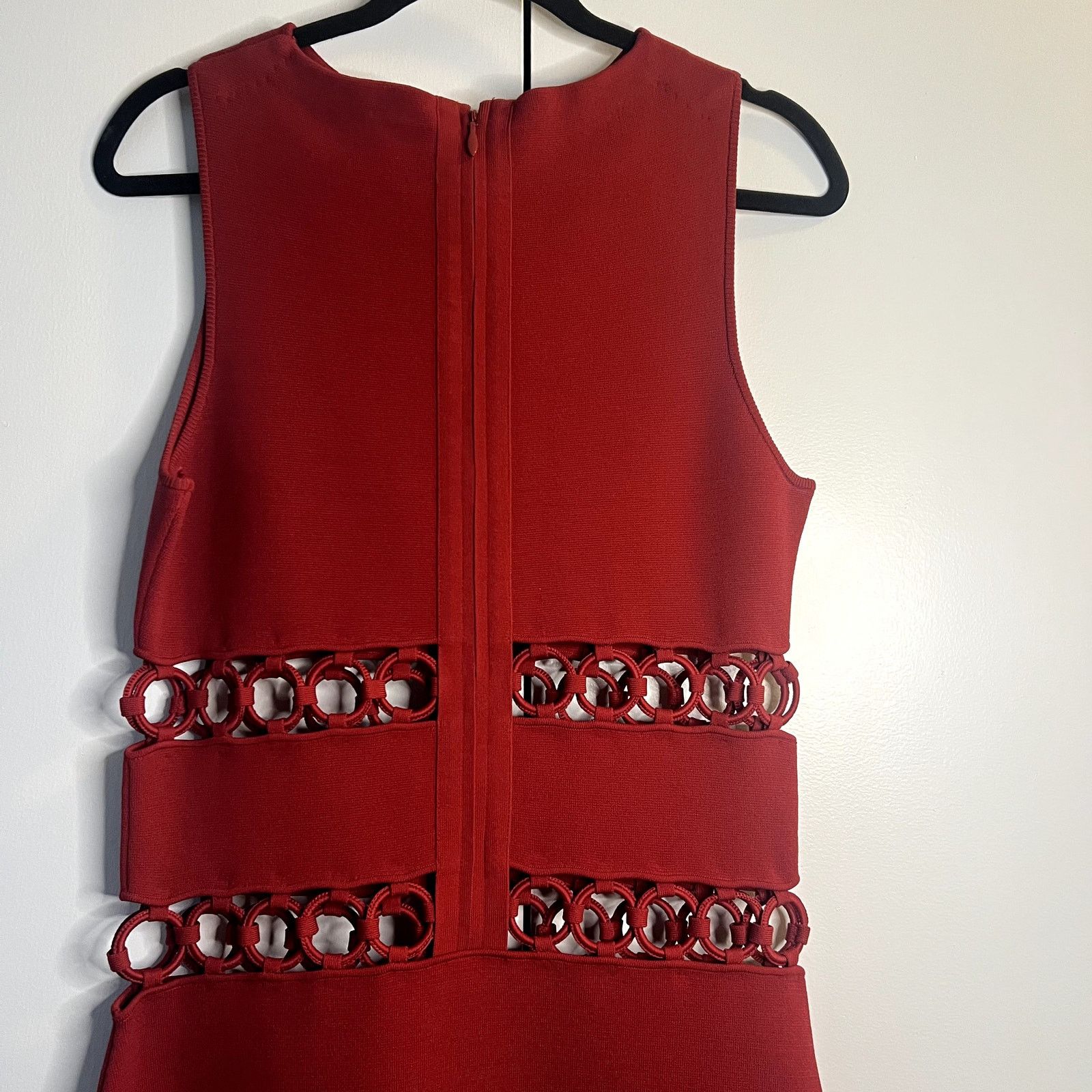 Cult Gaia River Knit Midi Sleeveless Dress size L red New -  www.skelectricalsolution.com