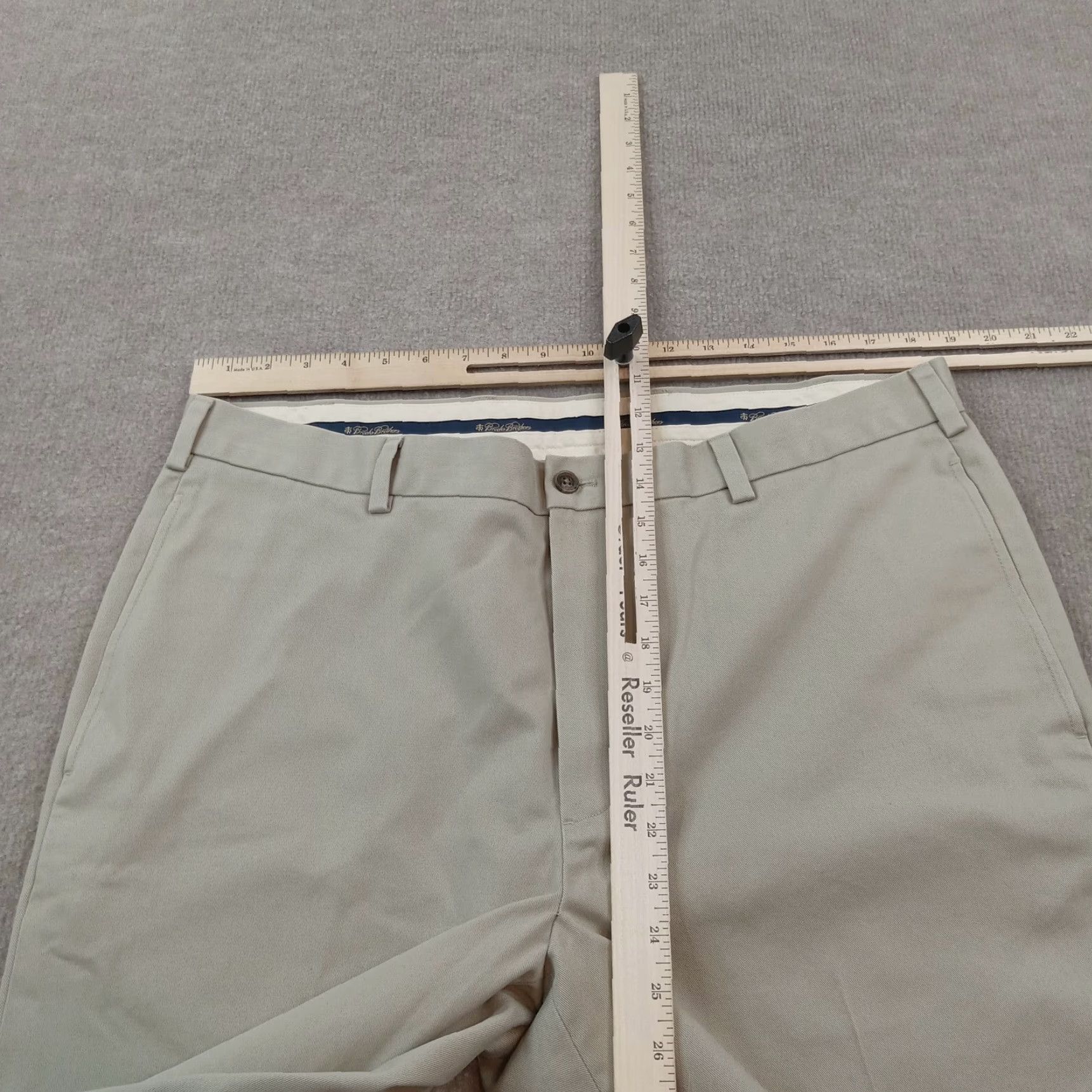 Brooks Brothers Brooks Brothers Mens Chino Pants 38x34 Beige Clark Fit Straight Cotton Business Casual Size US 38 / EU 54 - 4 Thumbnail