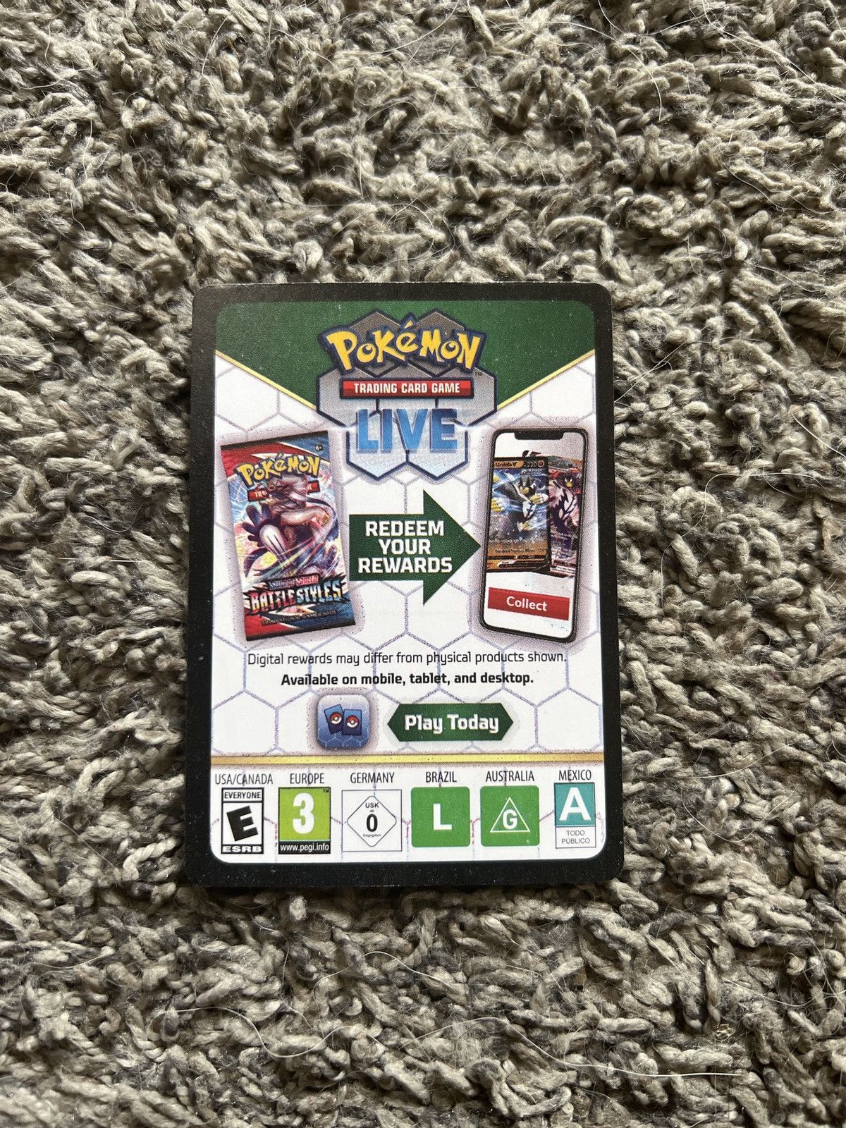Pokemon 2022 Pokémon Redeem Card Size ONE SIZE - 1 Thumbnail
