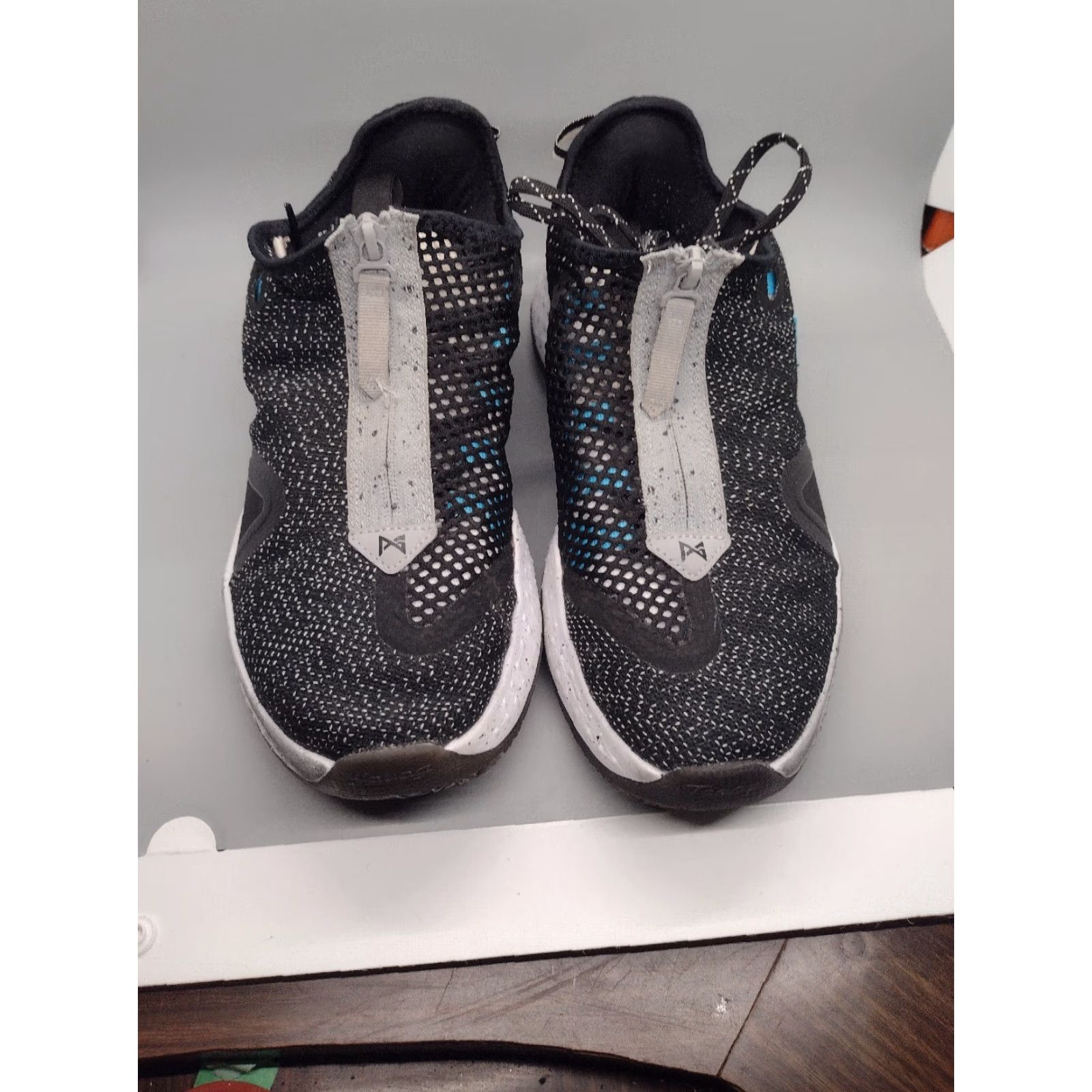 Nike Nike PG 4 Sneakers Men Basketball CD5079-004 2020 Colorful Black White Blue Grey Size 8 Size US 7 / EU 40 - 4 Thumbnail