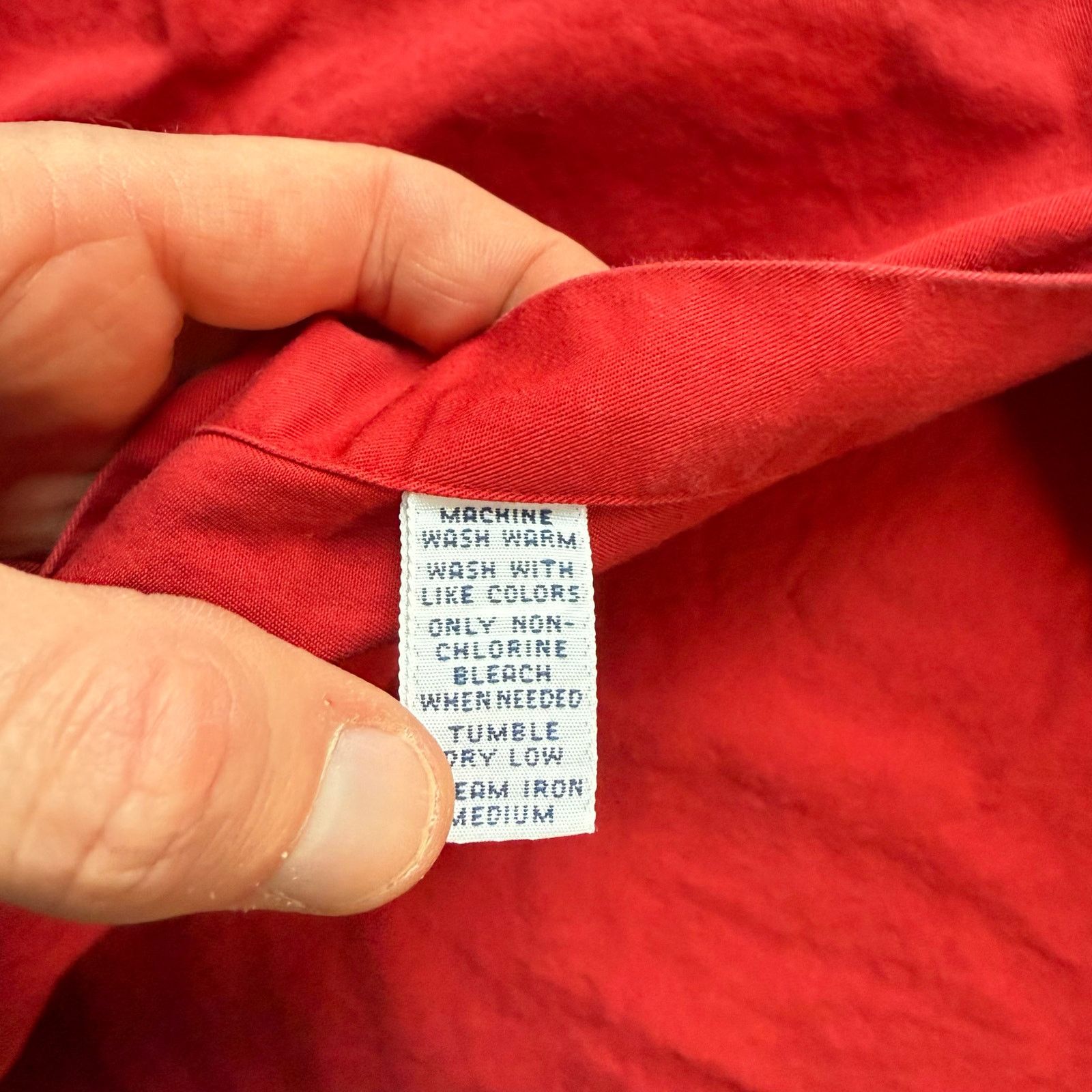 Polo Ralph Lauren vtg Polo Ralph Lauren Blake Longsleeve Button Up Shirt Red Size US M / EU 48-50 / 2 - 6 Thumbnail