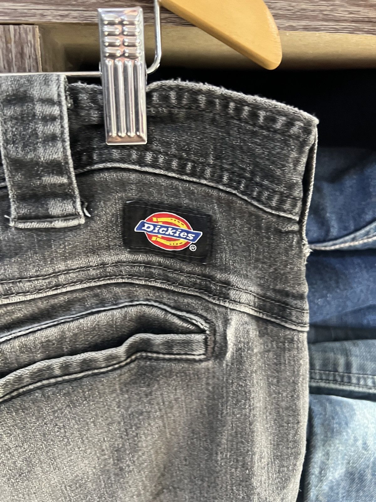 Dickies 🔥Vintage Dickies Distressed Denim Cargo Pant Size US 41 - 14 Thumbnail