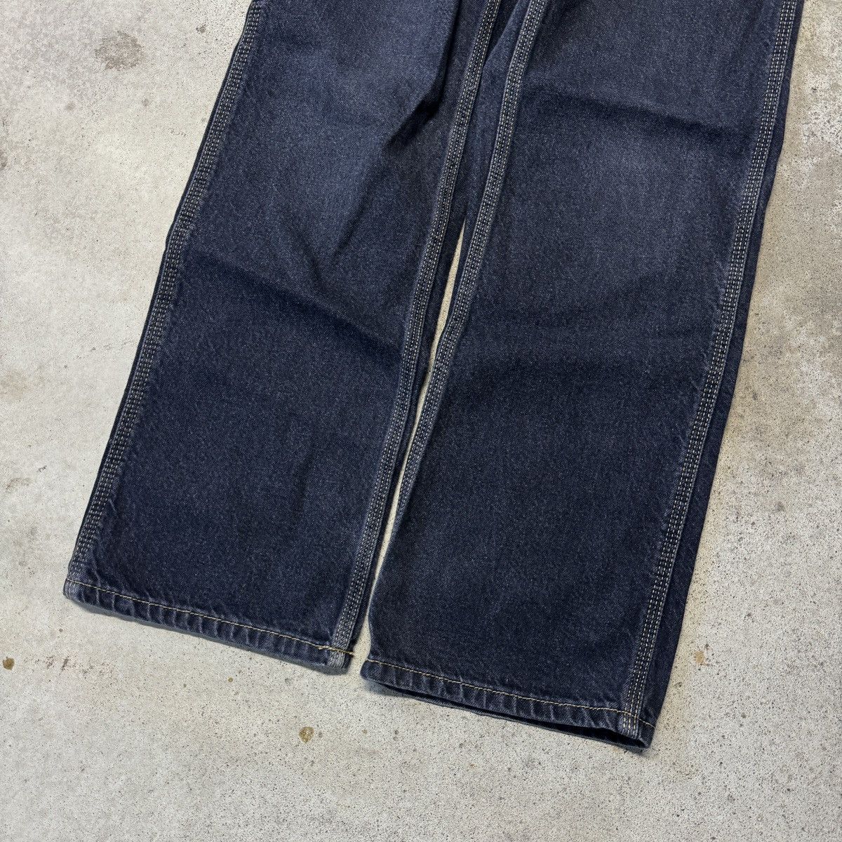 Polo Ralph Lauren Vintage Polo Ralph Lauren Faded Black Carpenter Work Jeans Size US 27 - 8 Thumbnail
