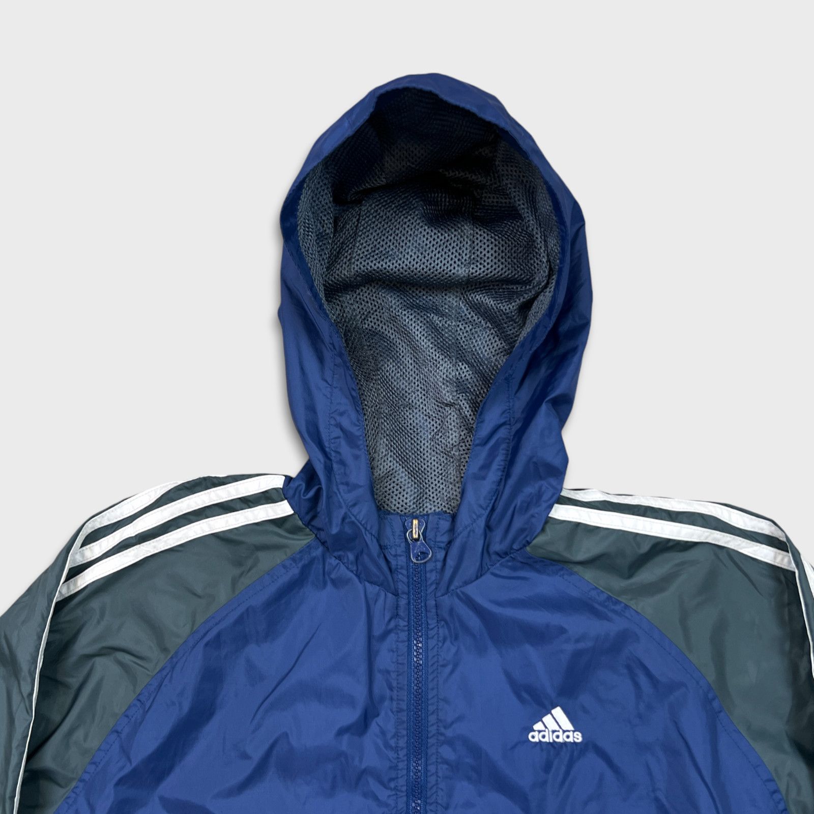 Adidas × Vintage Vintage Adidas Jacket Essential 3 Stripe Zip 90s Windbreaker Size US S / EU 44-46 / 1 - 2 Thumbnail