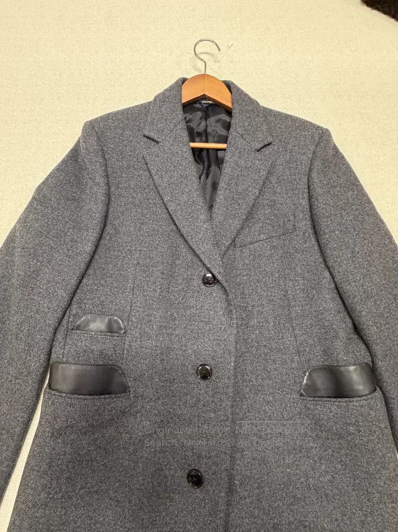 Hermes Hermes Men's Wool and Cashmere Coat Jacket with Leather De Size US L / EU 52-54 / 3 - 6 Thumbnail