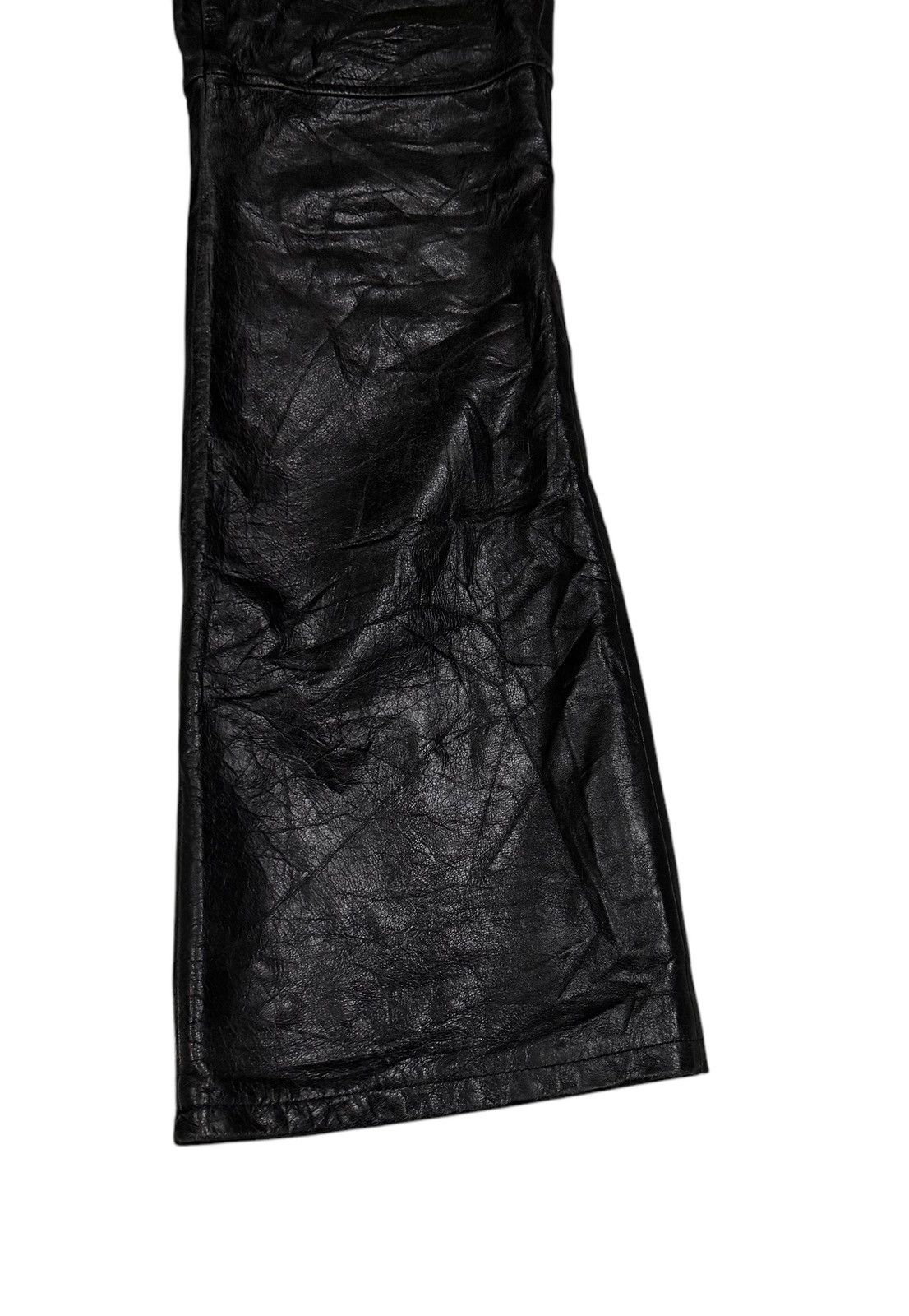 Hysteric Glamour × Le Grande Bleu (L.G.B.) × Leather Vintage Et Vous Bootcut Seditionaries Sheepskin Leather Pant Size 27" / US 4 / IT 40 - 3 Thumbnail
