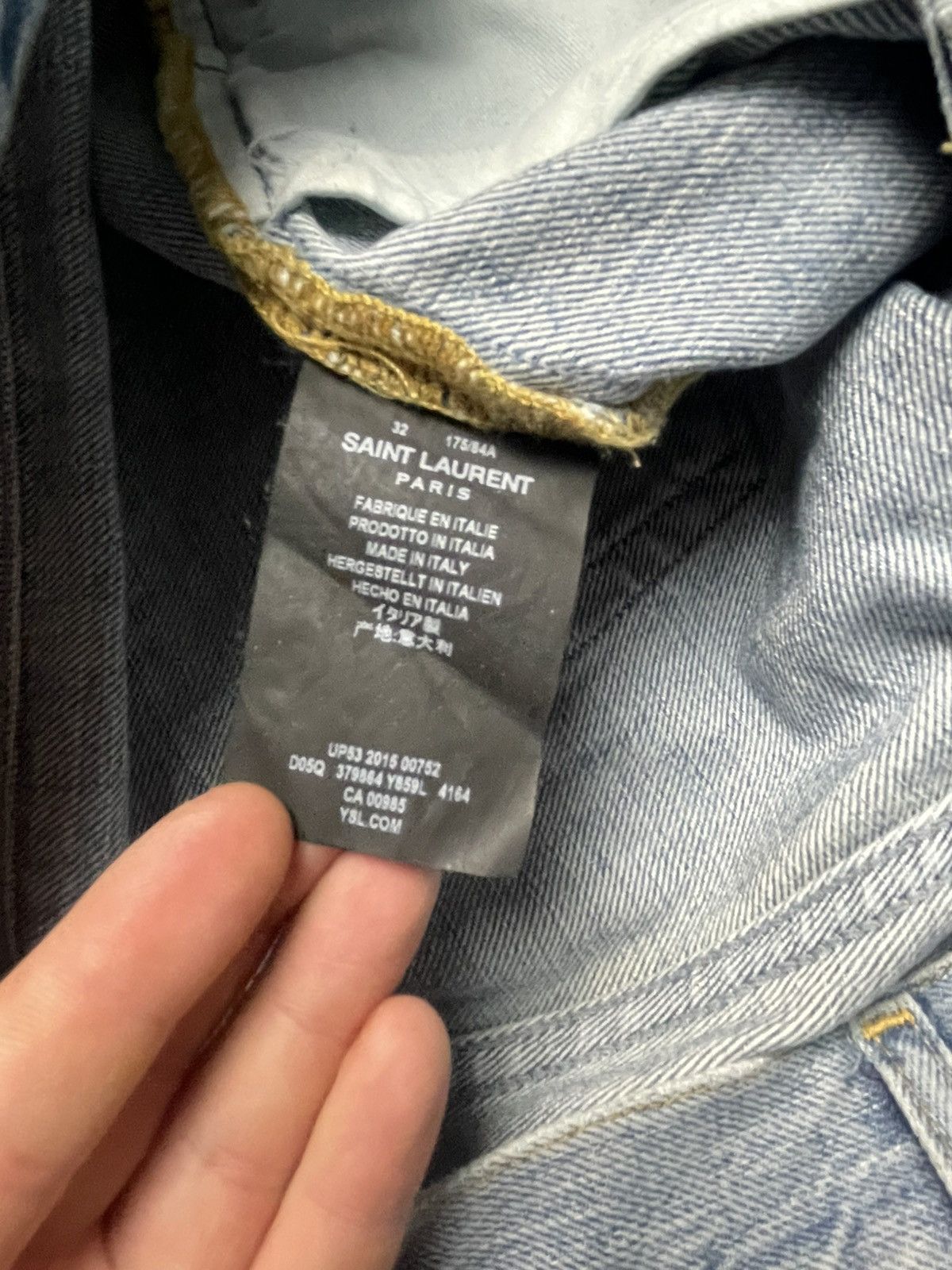 Saint Laurent Paris Saint Laurent D02 2015 knee rip Size US 32 / EU 48 - 9 Thumbnail
