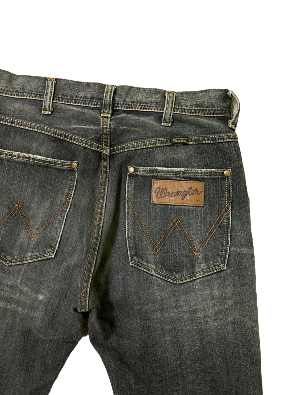 Vintage FLARED💥 WRANGLER CLAWMARKS BOOTCUT DENIM JEANS Size US 30 / EU 46 - 11 Thumbnail
