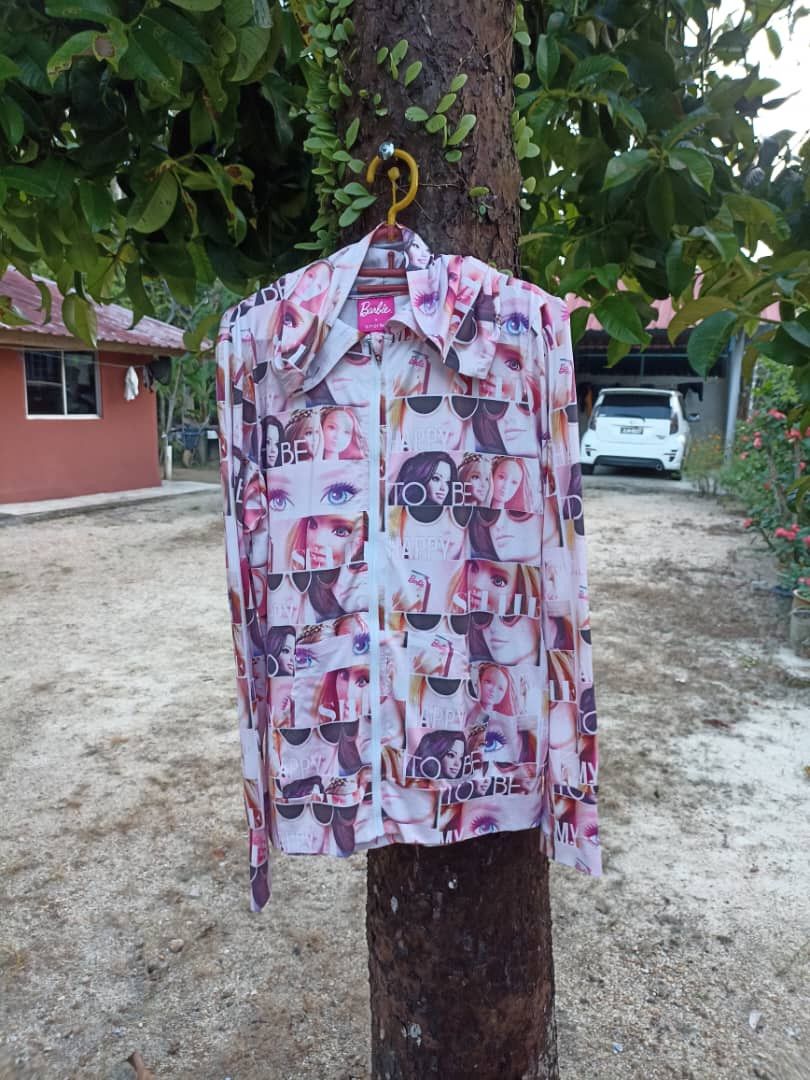 Barbie Full Print Sweater With hoodie