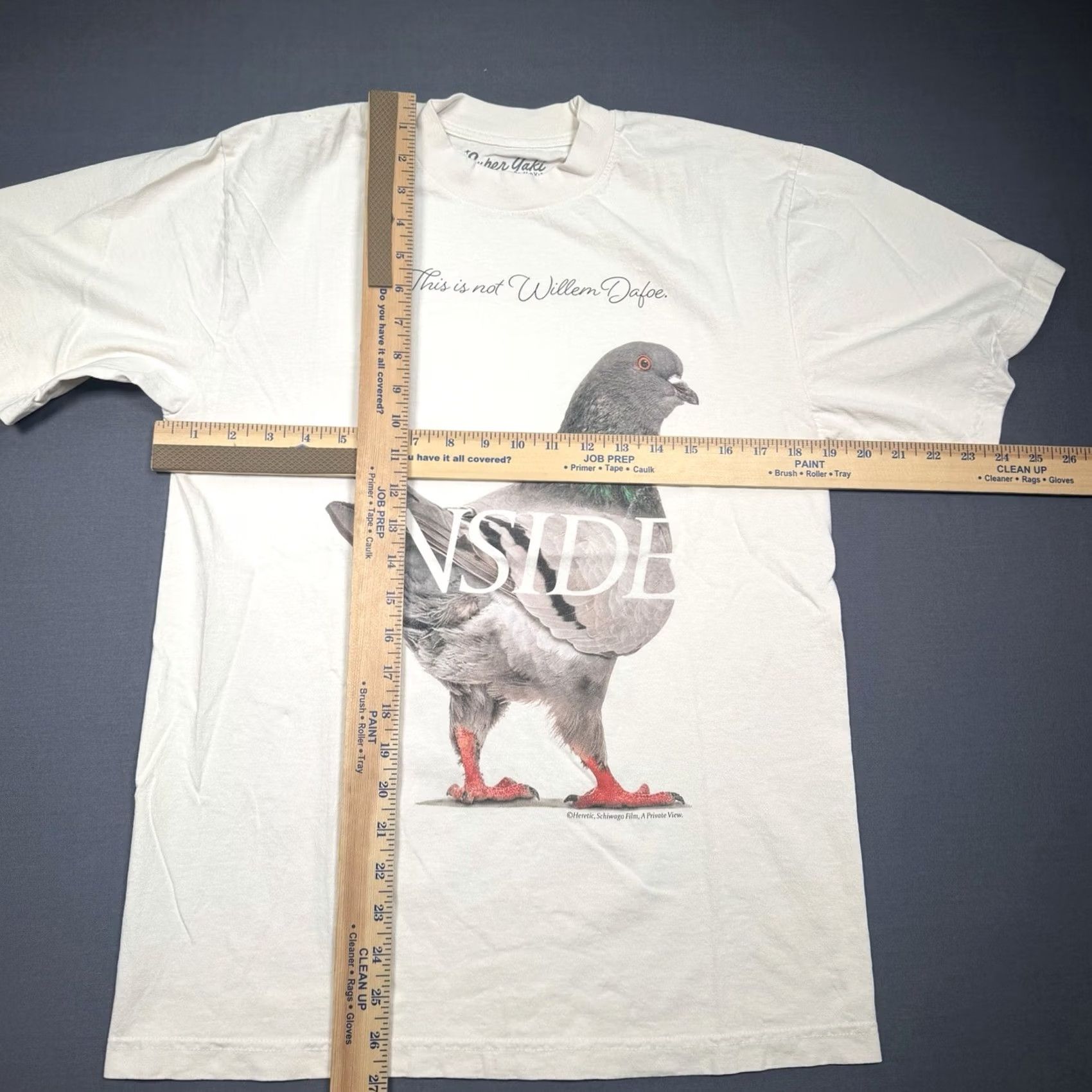 Vintage INSIDE Super Yaki Shirt Men’s Small Willem Dafoe Pidgin Schiwago Film Beige Size US S / EU 44-46 / 1 - 5 Thumbnail