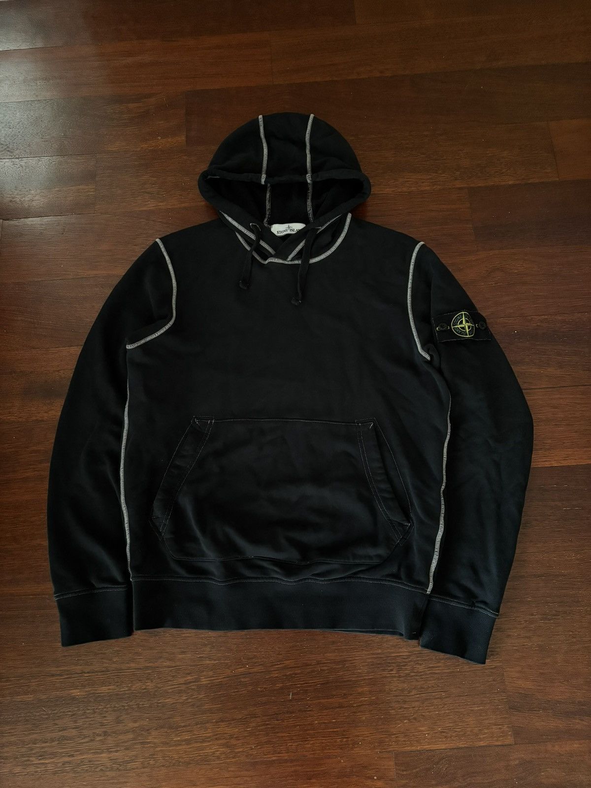 Stone Island Stone Island Contrast Stitch Hoodie Size US S / EU 44-46 / 1 - 1 Thumbnail