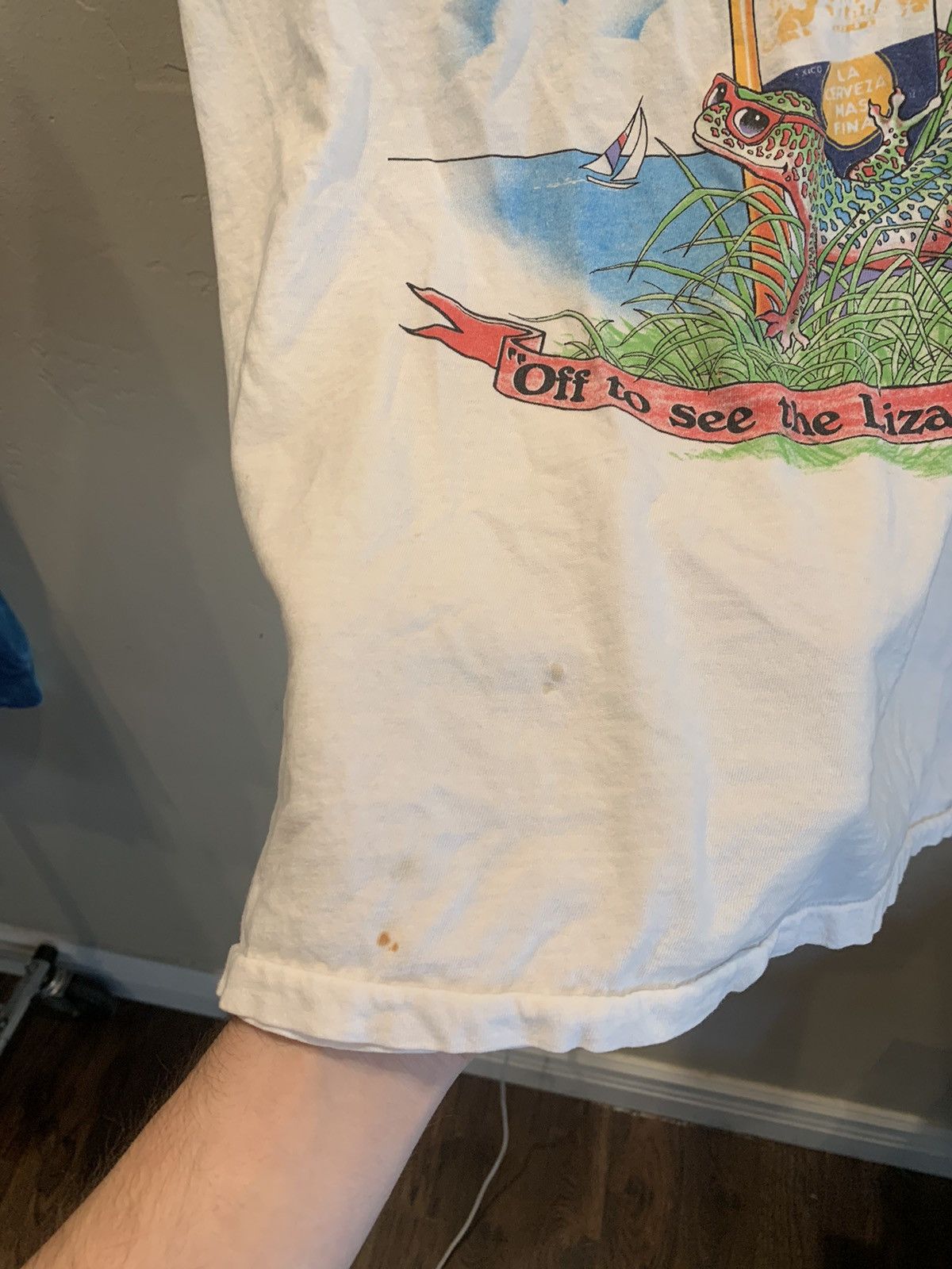 Band Tees *RARE* Vintage 1989 Jimmy Buffett Off To See Lizard T-Shirt Size US M / EU 48-50 / 2 - 4 Thumbnail