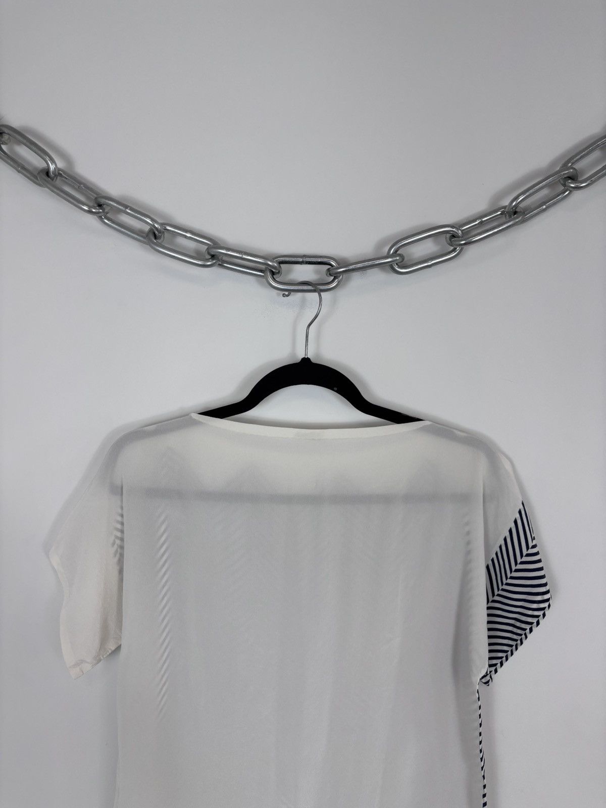Gianfranco Ferre Vintage Gianfranco Ferre Women’s Herringbone T-Shirt Blouse Size M / US 6-8 / IT 42-44 - 12 Thumbnail
