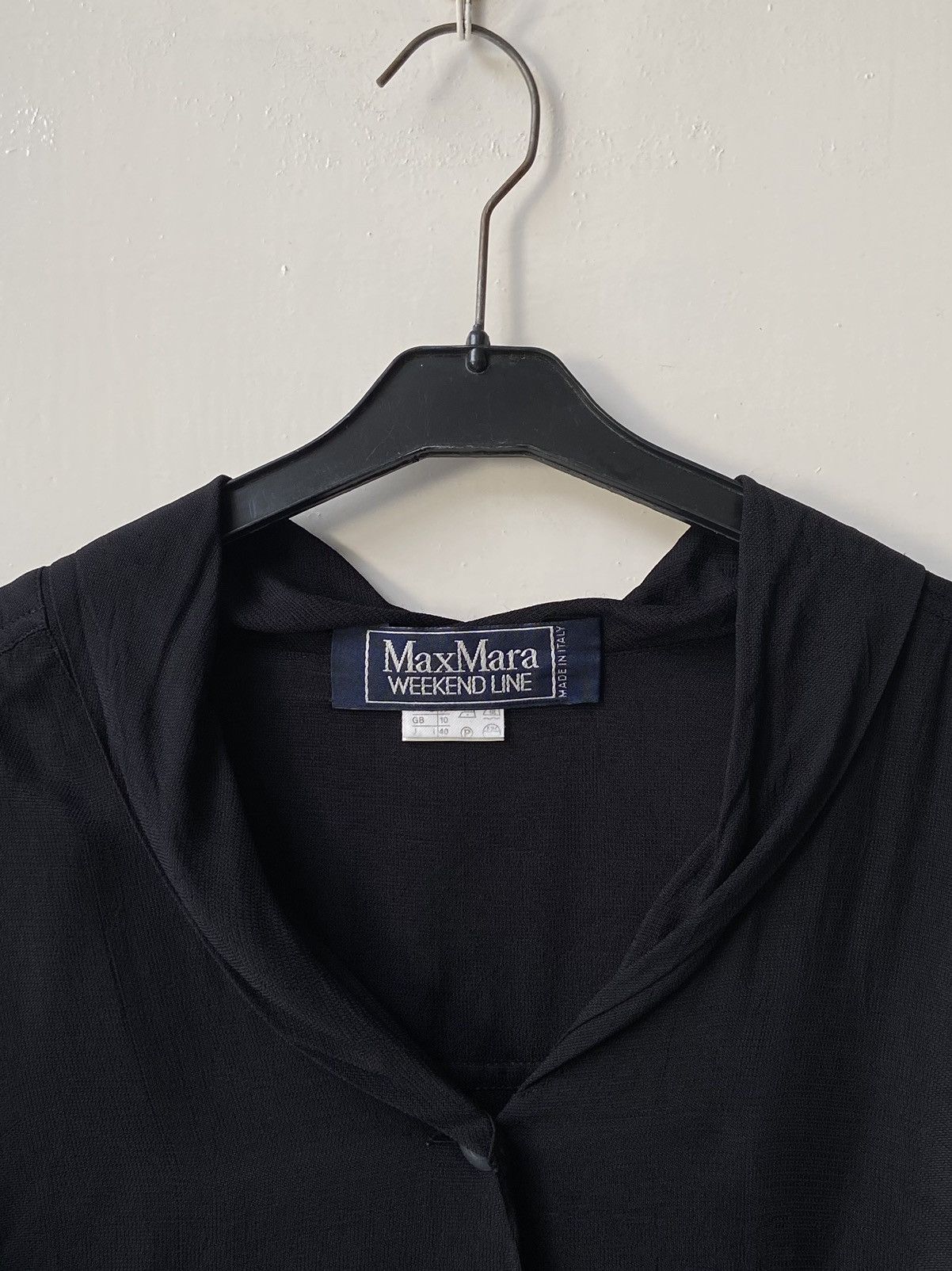 Max Mara MAX MARA Black Crop Shirt Size XXL / US 16-18 / IT 52-54 - 11 Thumbnail