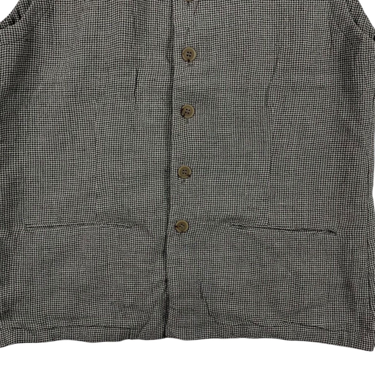 Vintage PIERO GAZZARRINI Nova Check Tartan Button Up Long Vest Size M / US 6-8 / IT 42-44 - 3 Thumbnail