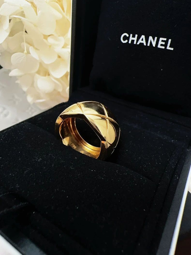 Chanel Chanel Coco Crush Wide Gold Ring Size ONE SIZE - 3 Thumbnail