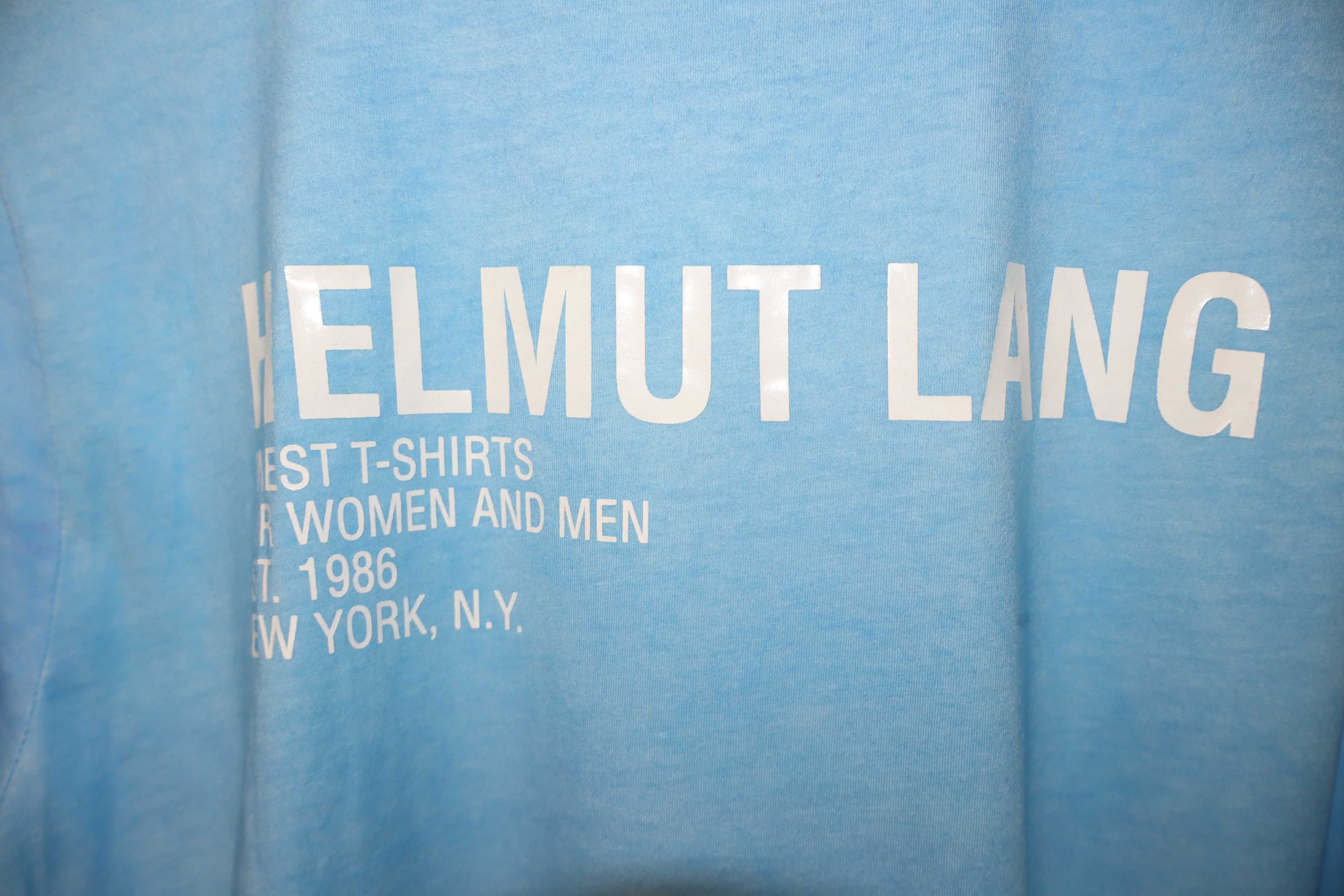 Helmut Lang washed effect logo t-shirt Size US M / EU 48-50 / 2 - 5 Thumbnail