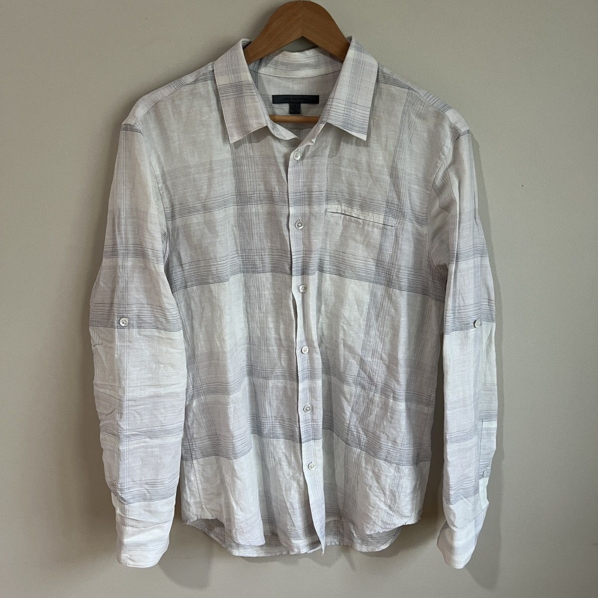 John Varvatos Linen Shirt Size Medium