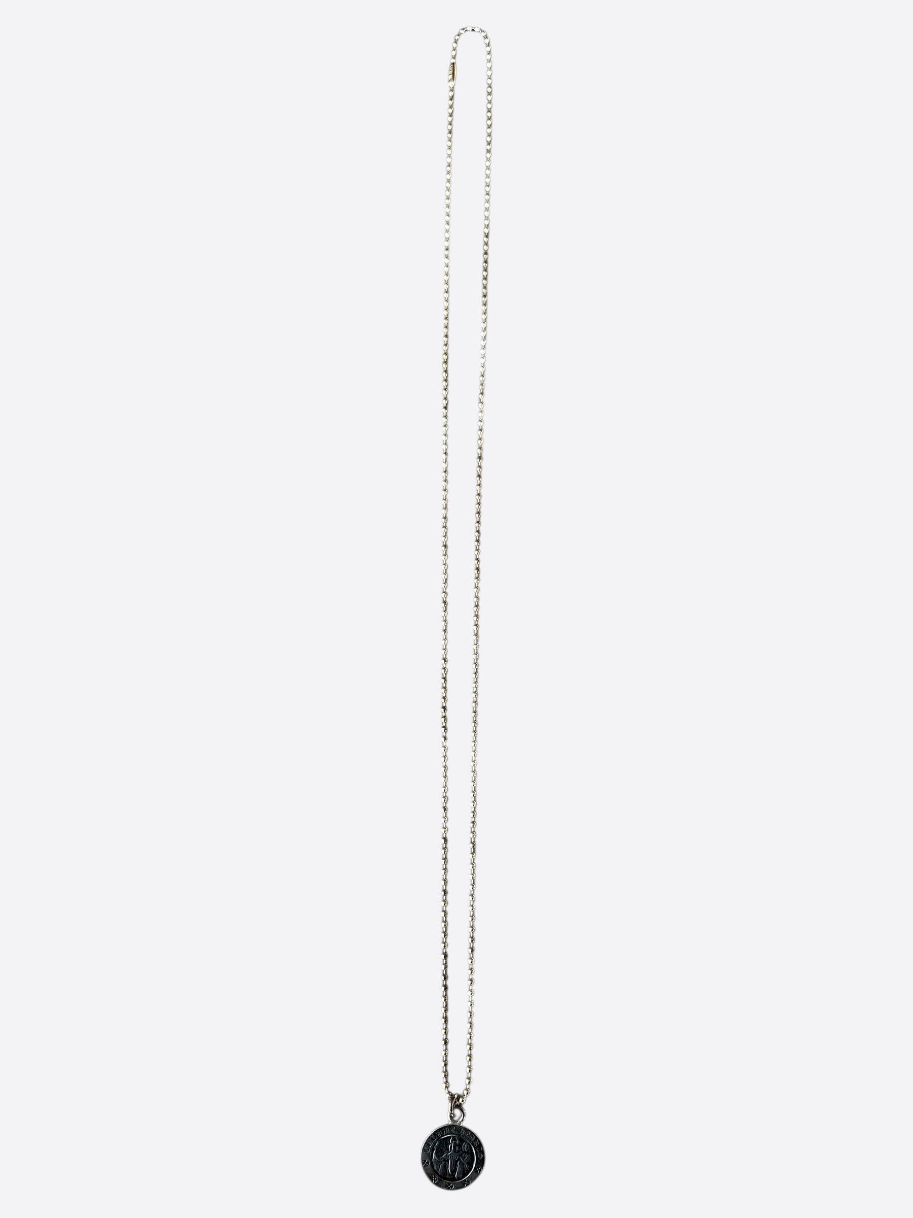 Chrome Hearts Chrome Hearts Silver Angel Medallion Necklace Size ONE SIZE - 3 Thumbnail