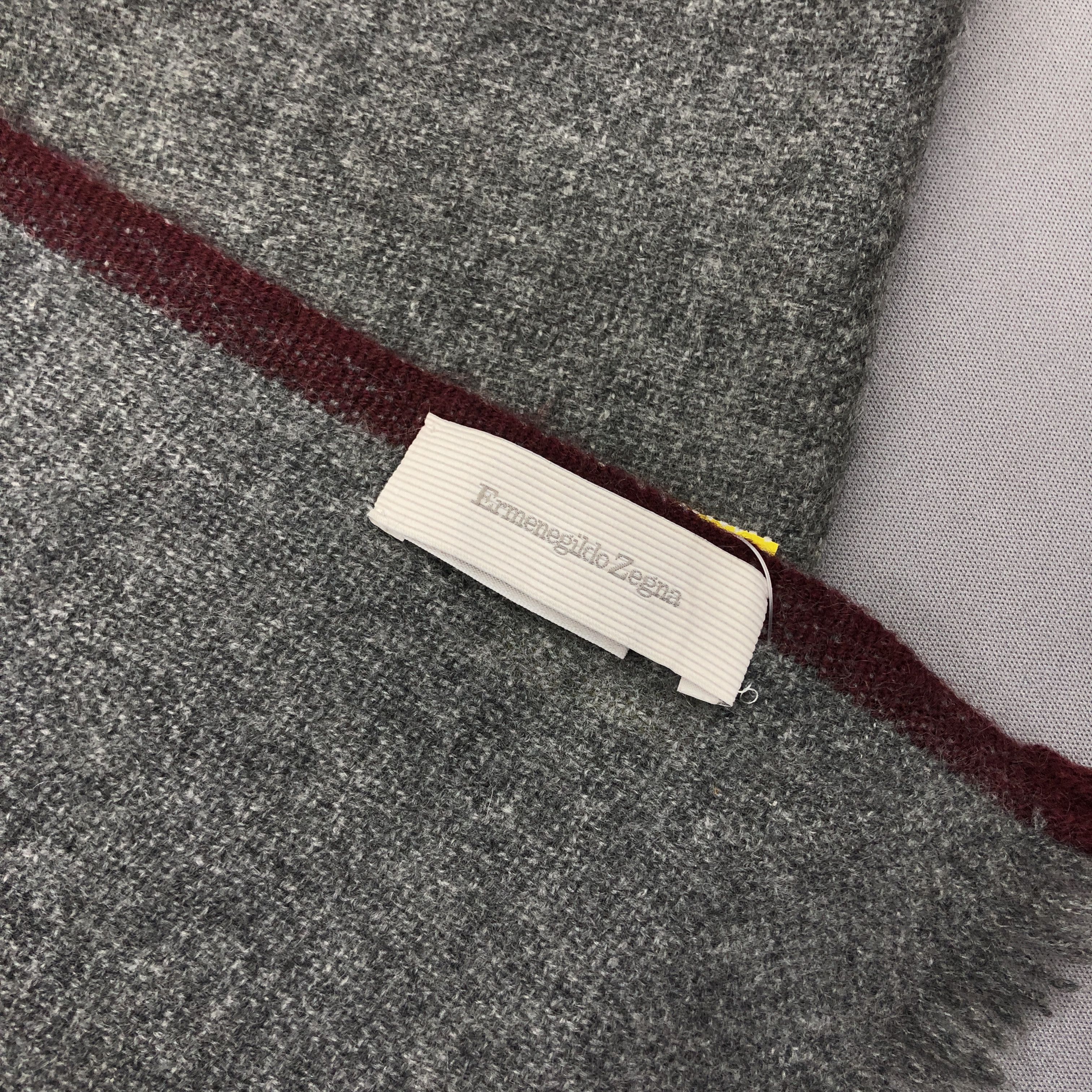 Ermenegildo Zegna Vintage Ermenegildo Zegna Scarf Wool Cashmere Scarves Size ONE SIZE - 5 Thumbnail