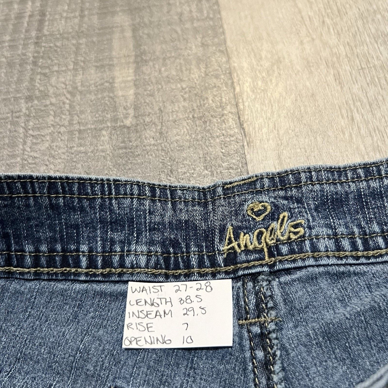 Other Vintage Angels Jeans Y2K Womens Low Rise Denim Flared Size 27" / US 4 / IT 40 - 6 Thumbnail