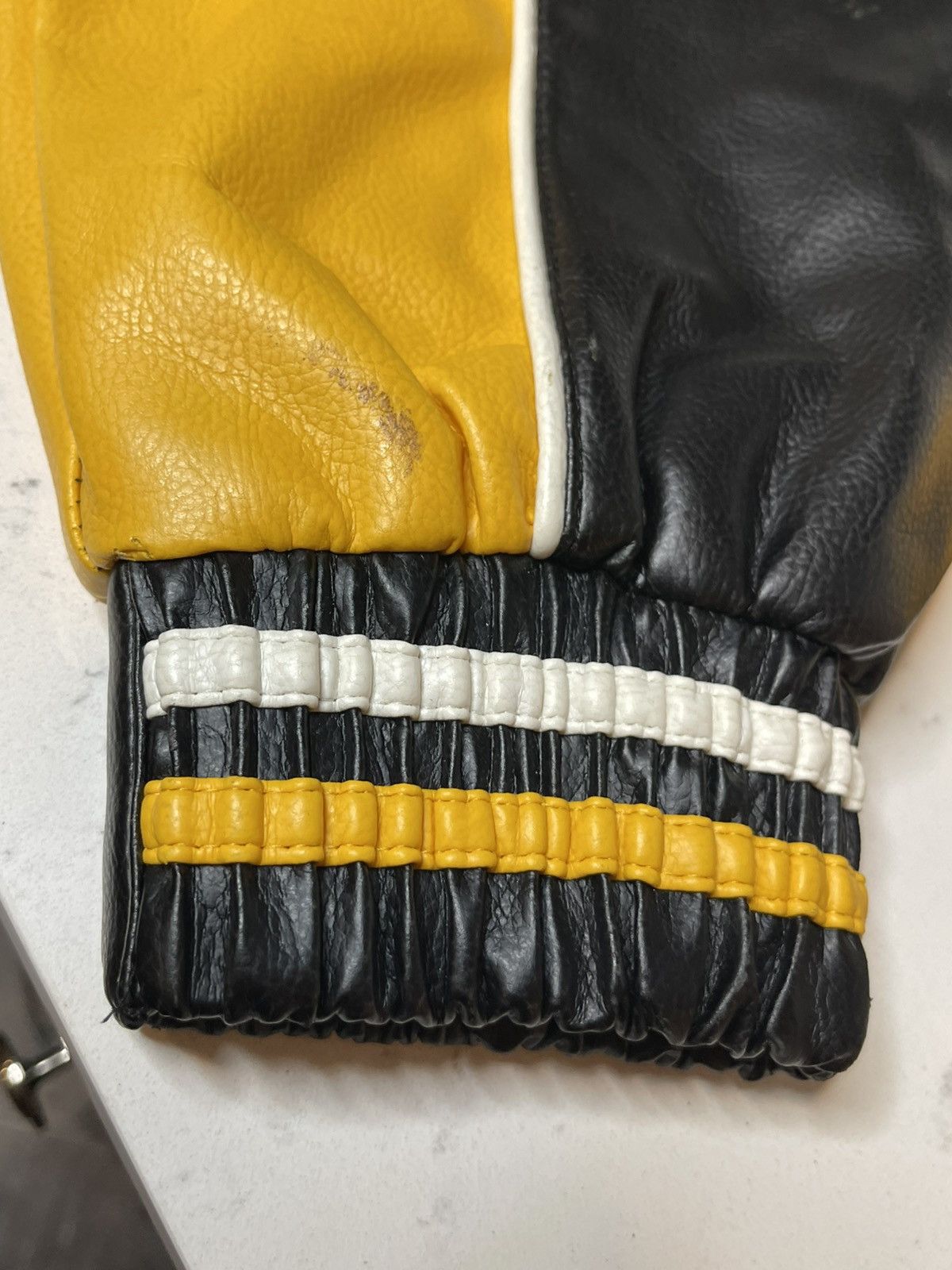 G-III Pittsburgh Steelers NFL GIII Faux Leather Jacket NWT Sz Lg Size US L / EU 52-54 / 3 - 16 Thumbnail