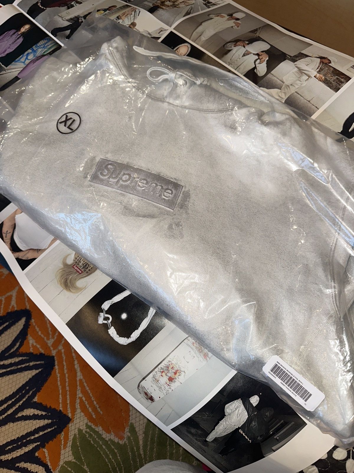 Maison Margiela × Supreme Supreme MM6 Maison Margiela hoodie foil 
