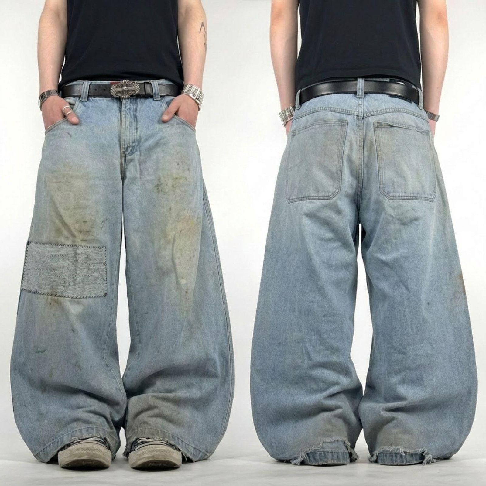 Kikwear Rave Pants Baggy Pants Rare Nylon Pants