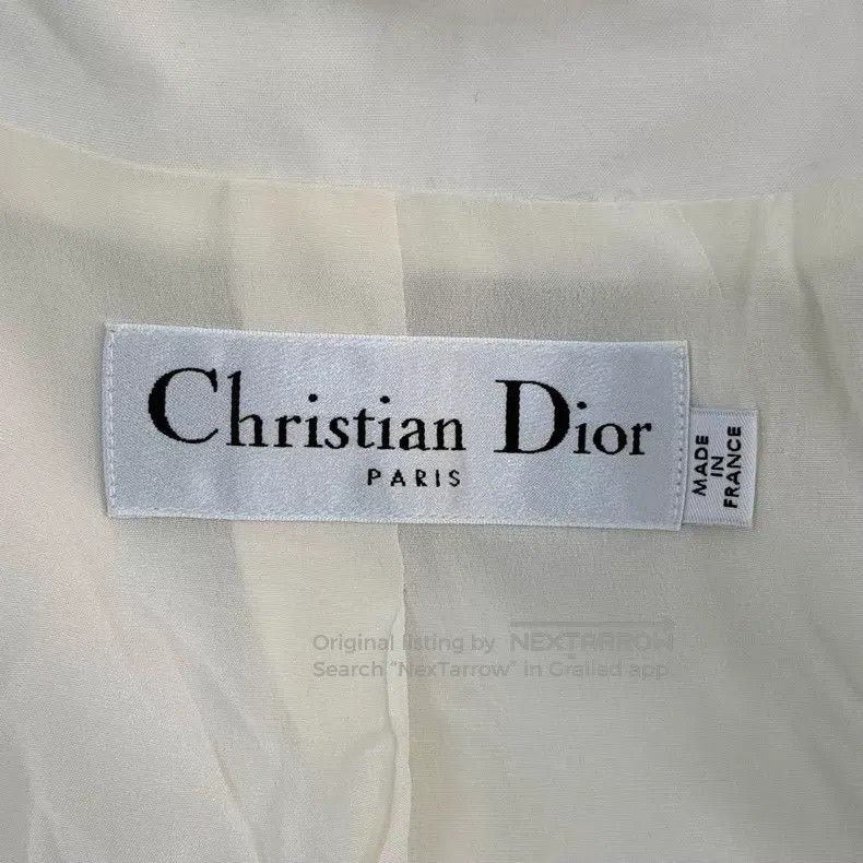Dior Dior Milk white heavy industry rhinestone bead badge zippe Size XS / US 0-2 / IT 36-38 - 5 Thumbnail