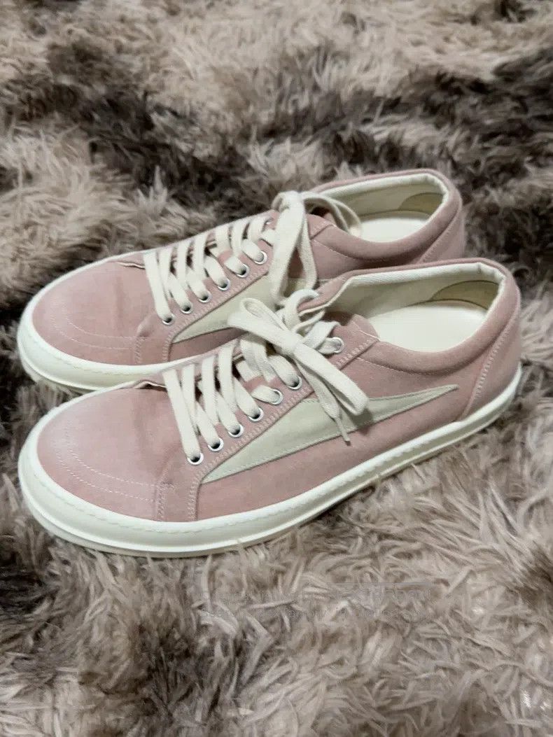 Rick Owens RICK OWENS Dual line pink infringement sneakers Size US 10 / EU 43 - 1 Thumbnail