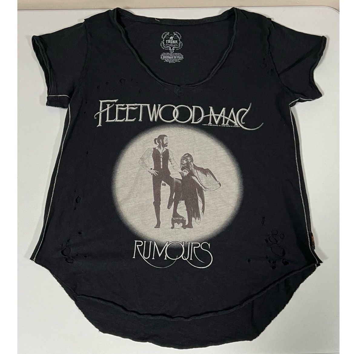 Band Tees Black Fleetwood Mac Rumors T-Shirt Top Band Tee Size S 🧹✨ Size US S / EU 44-46 / 1 - 1 Thumbnail