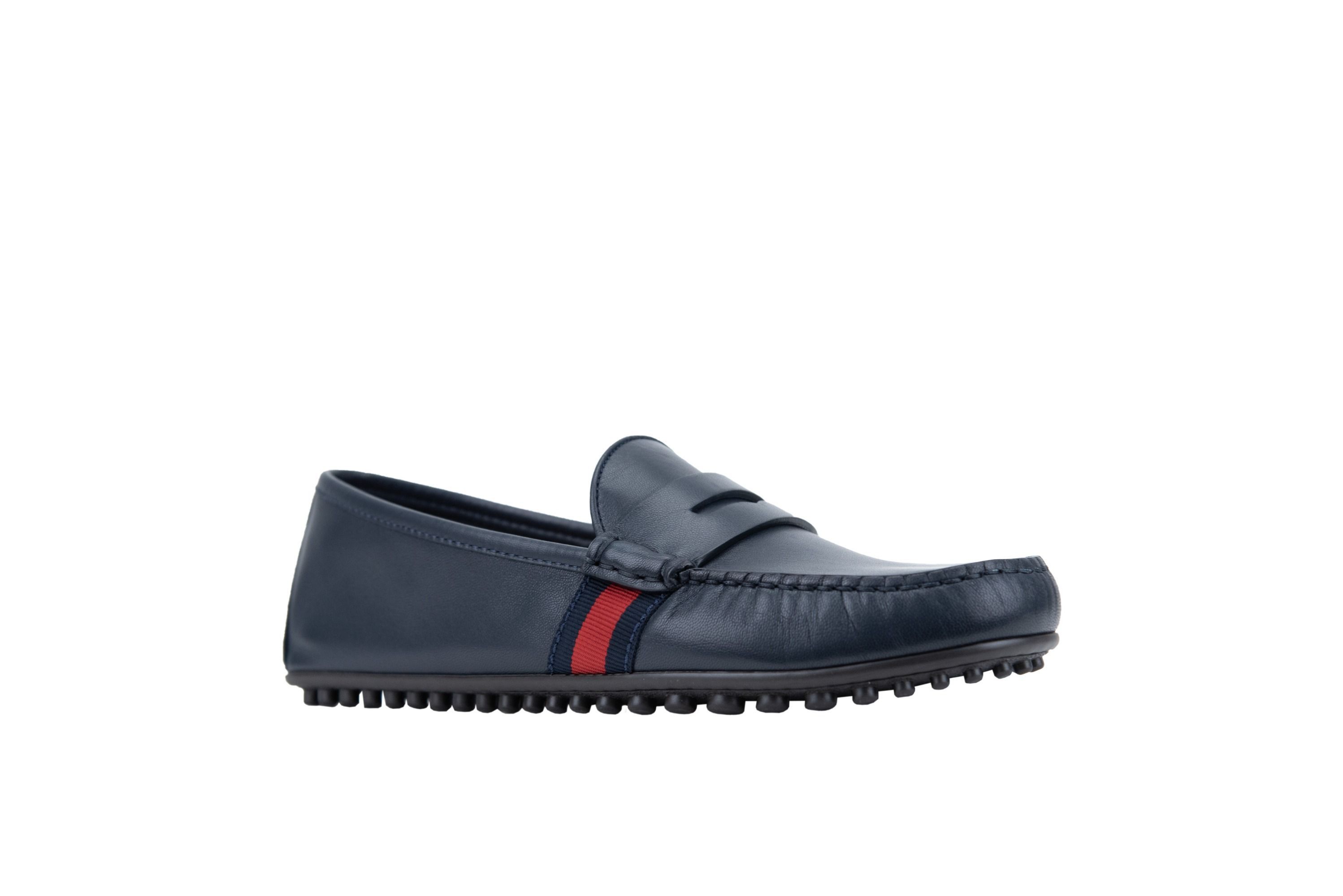 Gucci o1mt1gz0325 Hainan Driver Loafers in Blue Size US 7 / EU 40 - 2 Thumbnail