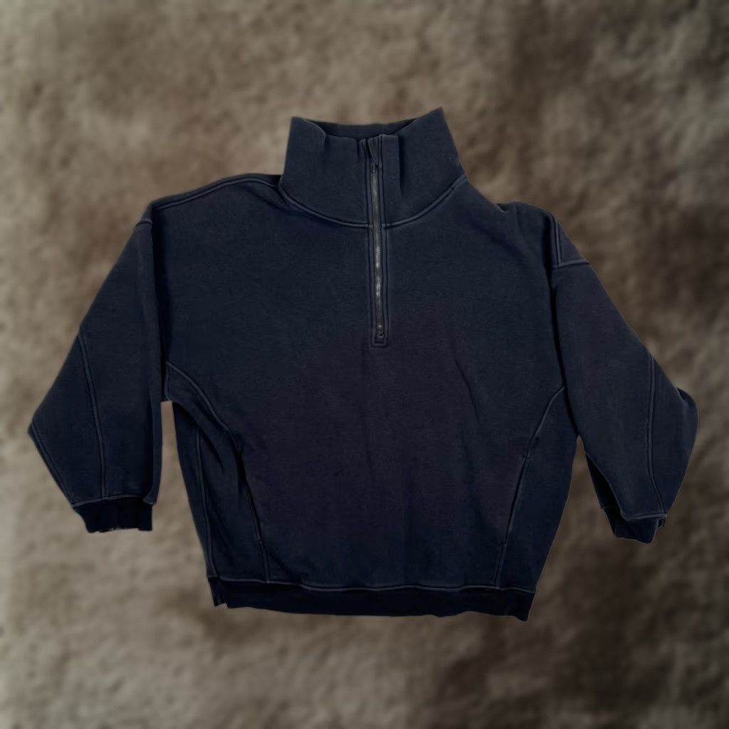 Lululemon Lululemon Scuba Sweatshirt 1/2 Zip Womens M/L Black Fleece Pullover High Neck Casual Activewear Gym Yoga Size M / US 6-8 / IT 42-44 - 1 Thumbnail