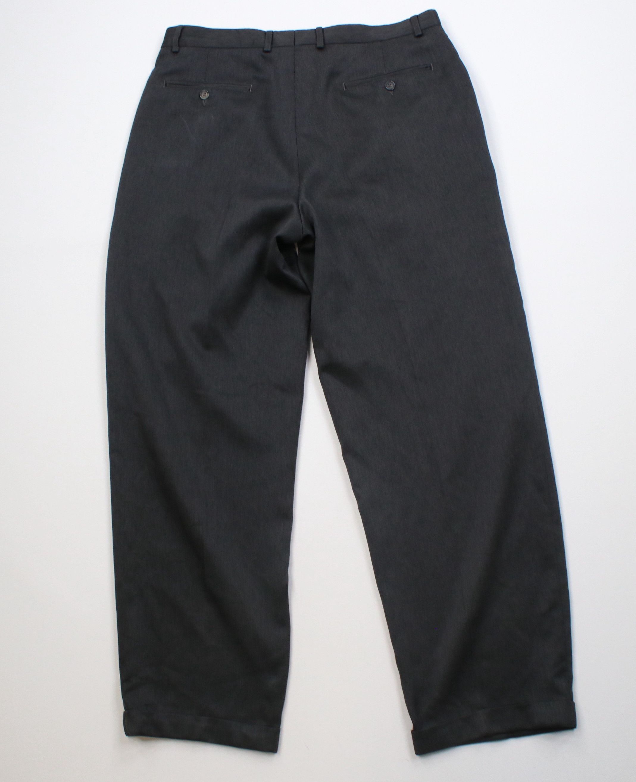 Vintage Vintage 90s Streetwear Wide Leg Chino Pants Charcoal Gray Size US 36 / EU 52 - 9 Thumbnail
