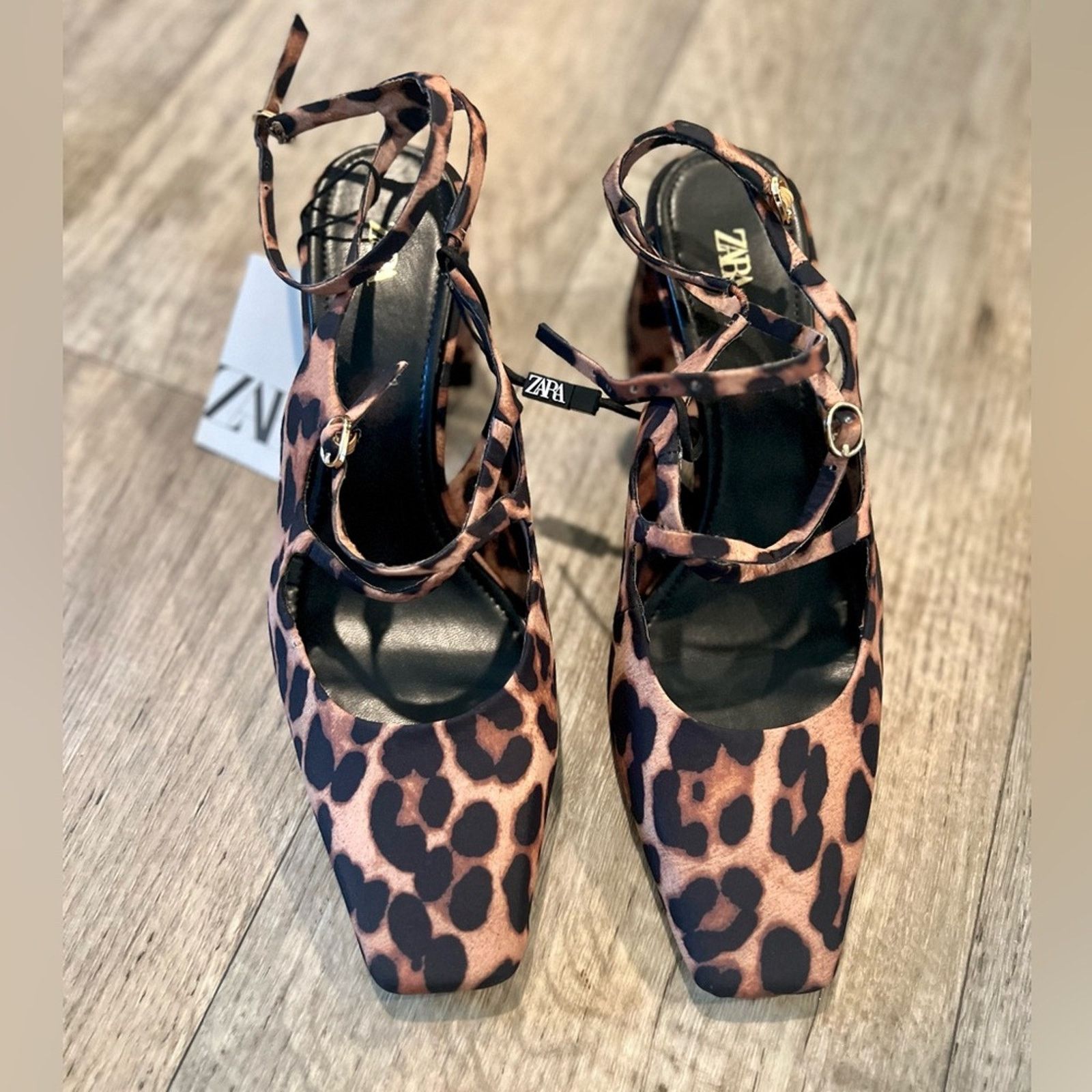 Zara ZARA Block Heel Shoes NWT Size US 8 / IT 38 - 16 Thumbnail