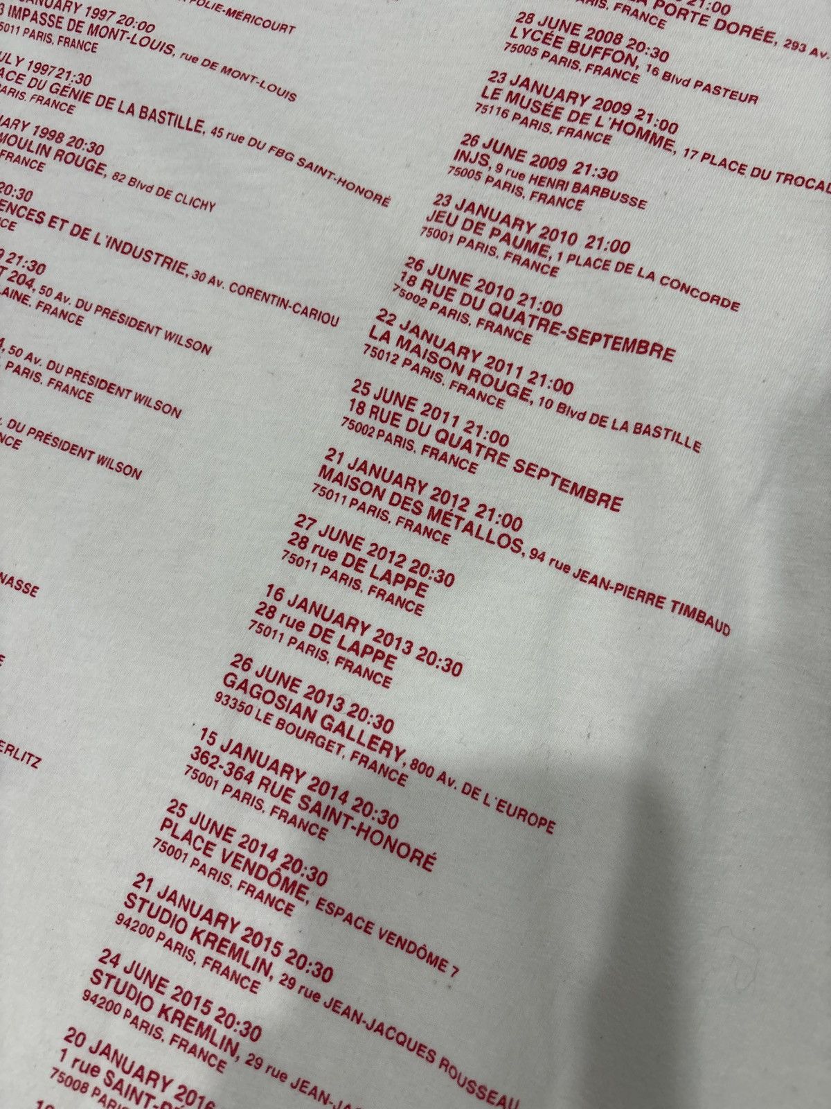 Raf Simons USED Raf Simons Antwerp Tee Size S/Fits L Size US L / EU 52-54 / 3 - 5 Thumbnail