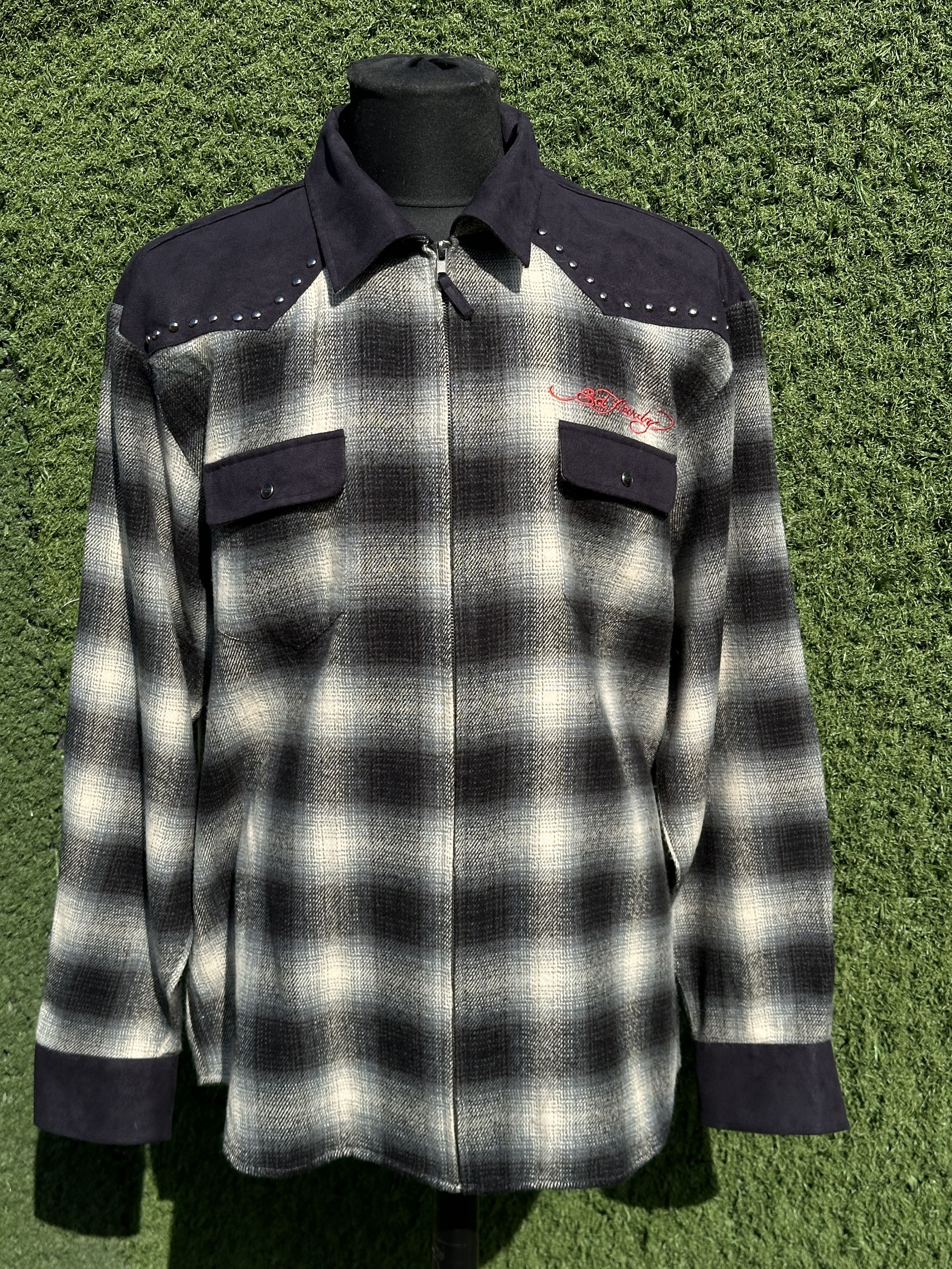 Ed Hardy Ed Hardy Western Flannel Jacket XXL Tiger Christian Audigier Size US XXL / EU 58 / 5 - 2 Thumbnail
