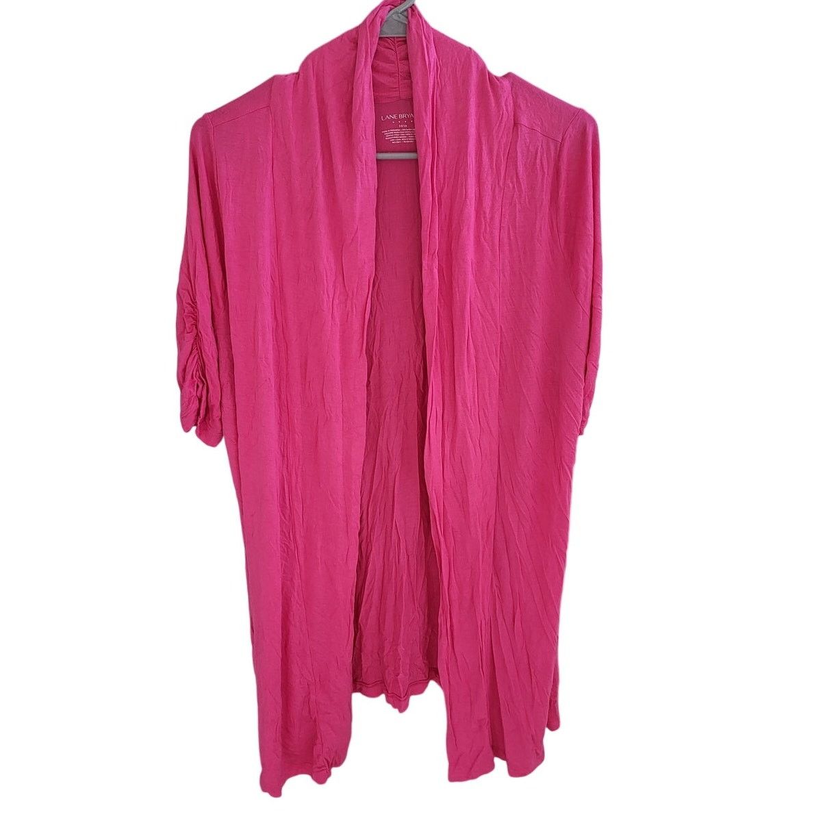 Other Lane Bryant Pink Short Sleeve Stretchy Cardigan - 14/16 Size XL / US 12-14 / IT 48-50 - 1 Thumbnail
