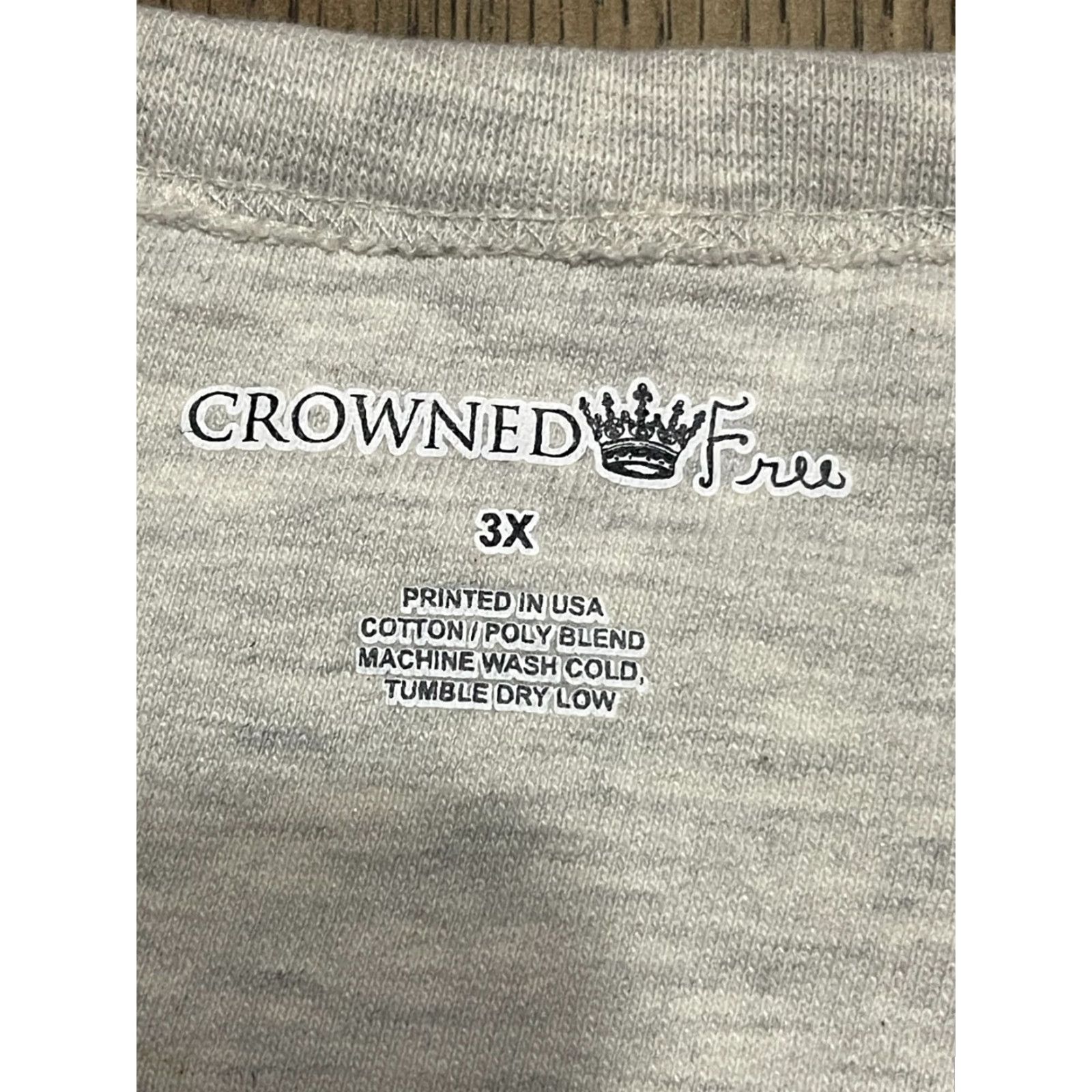 Vintage Crowned Free Sweater Women's 3X Gray Pullover Casual Regular 3X Crowned Free Womens Sweater Gray Pullover Size XXL / US 16-18 / IT 52-54 - 7 Thumbnail