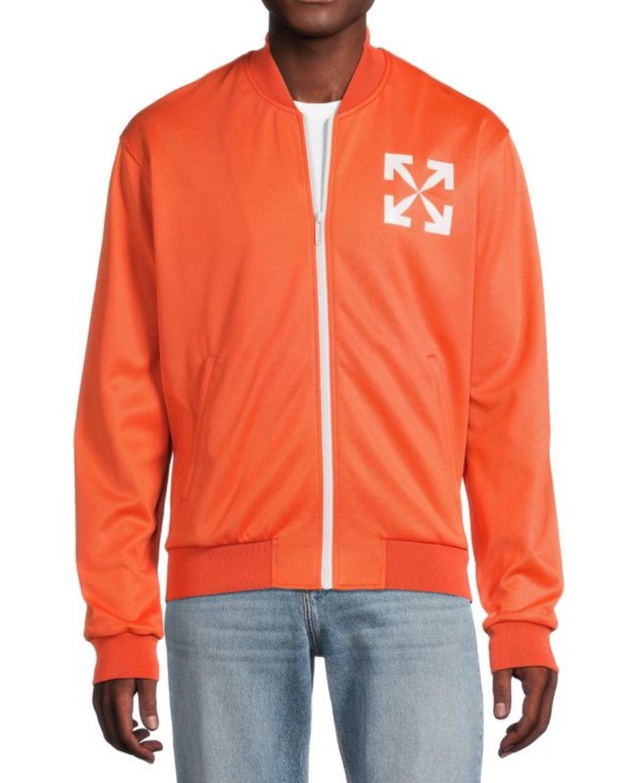 image of Off White Off-White Single Arrow Slim Track Jacket Orange Size L, Men's