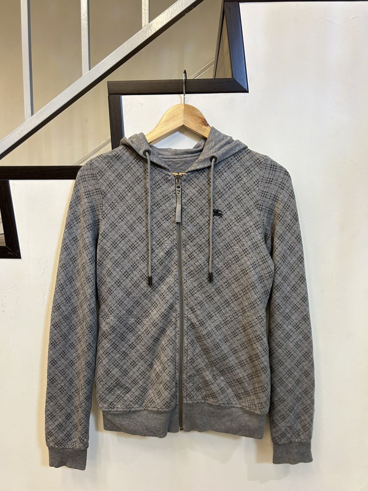 Burberry Burberry Blue Label Reversible Nova Check Zip Hoodie - Grey Size US S / EU 44-46 / 1 - 2 Thumbnail